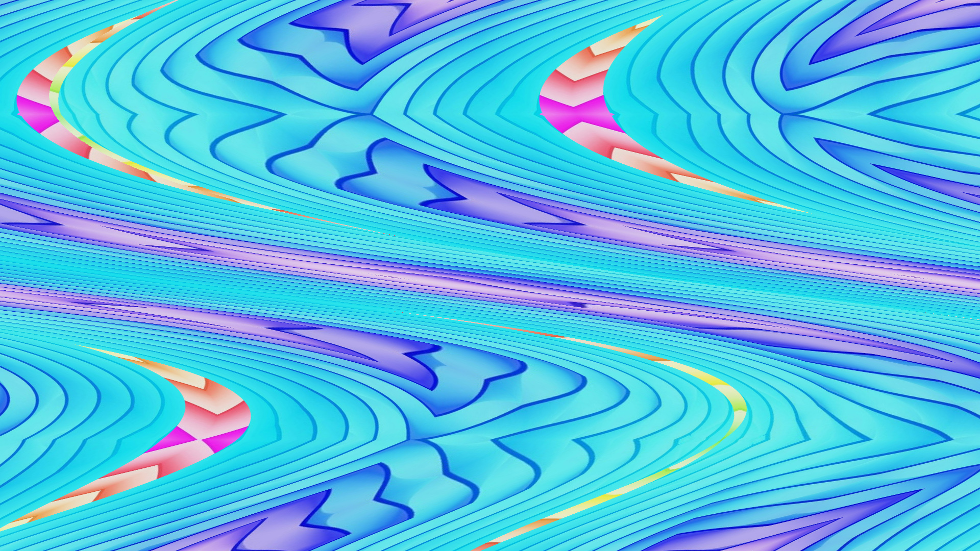 abstract, curve, blue, colorful, colors, curves Panoramic Wallpaper