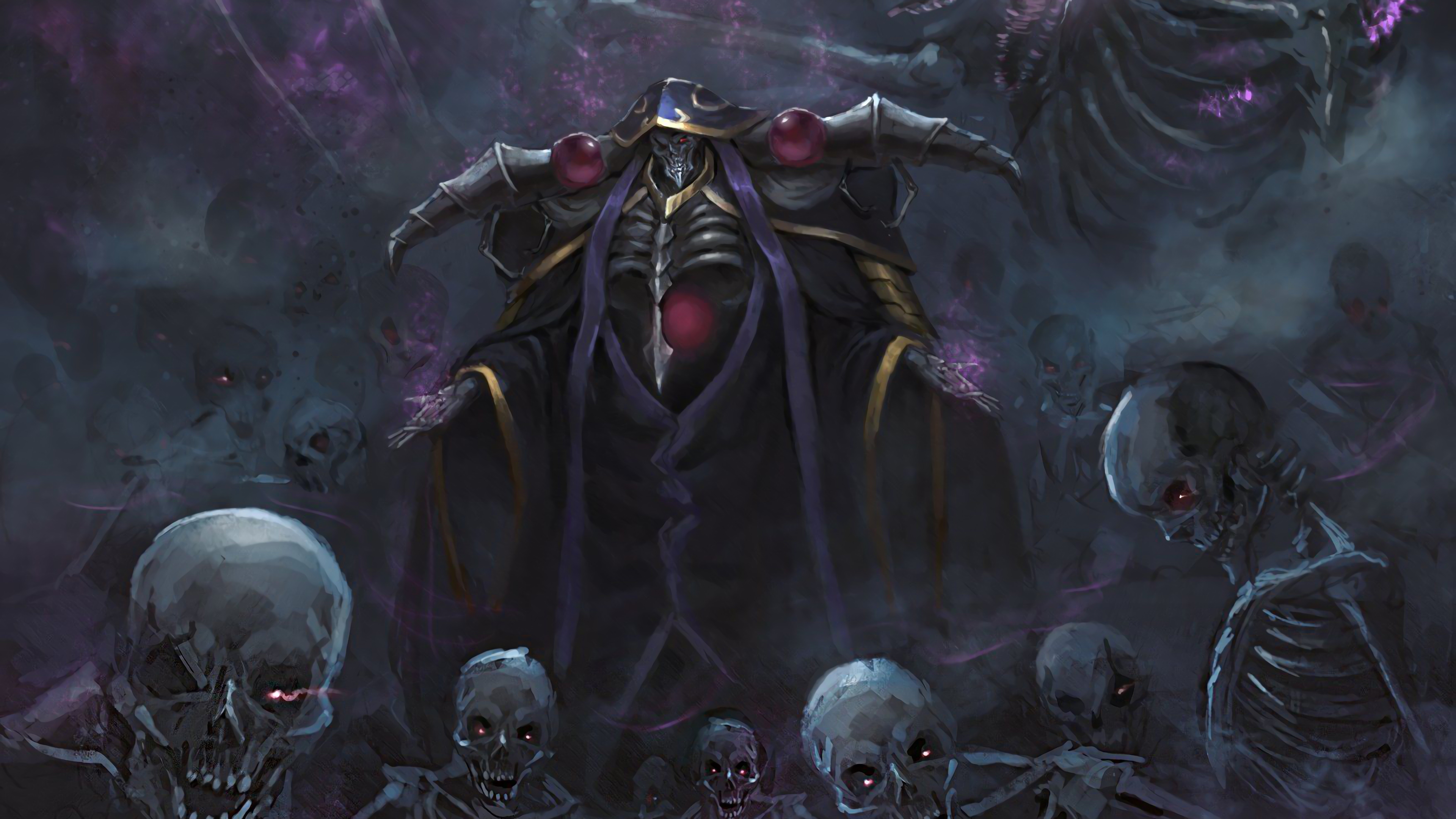 overlord, ainz ooal gown, anime lock screen backgrounds