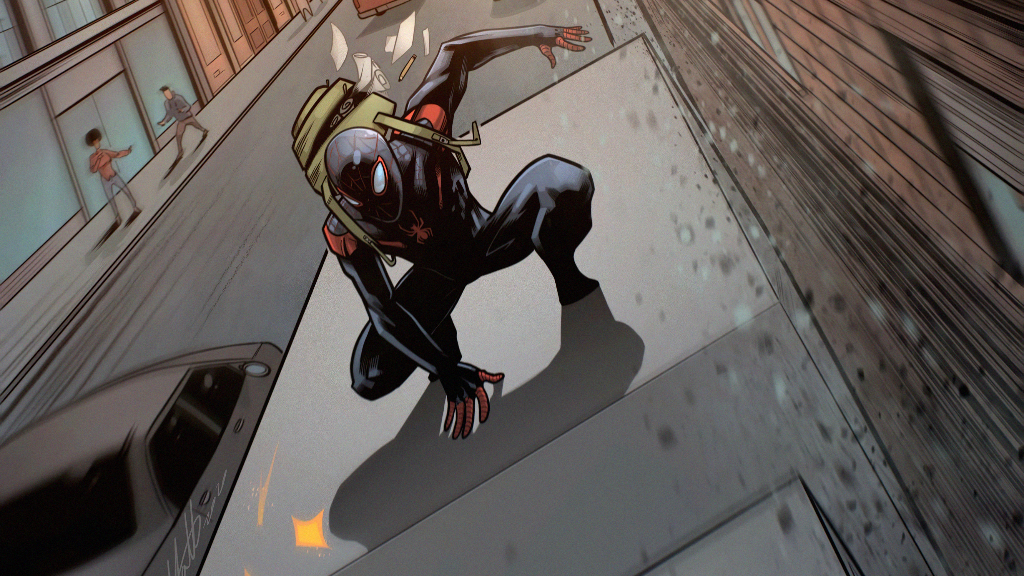 Комиксы человек паук майлз. Человек-паук (Майлз Моралес). Spider man Miles morales комикс. Человек паук Майлз Моралес комикс. Комикс обои миллес Моралес.