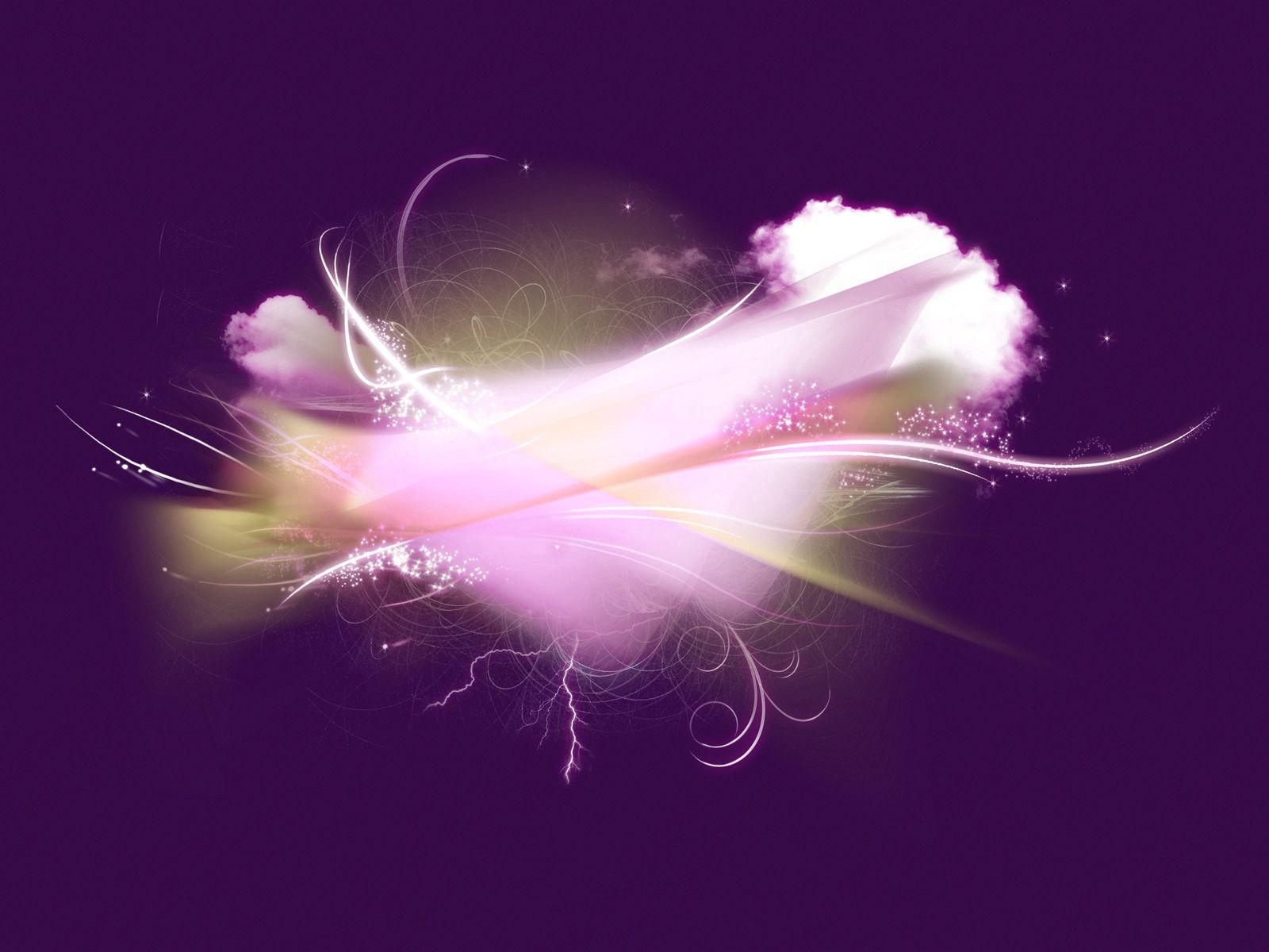 Download mobile wallpaper Shroud, Lilac, Light, Lines, Abstract, Shine, Background for free.