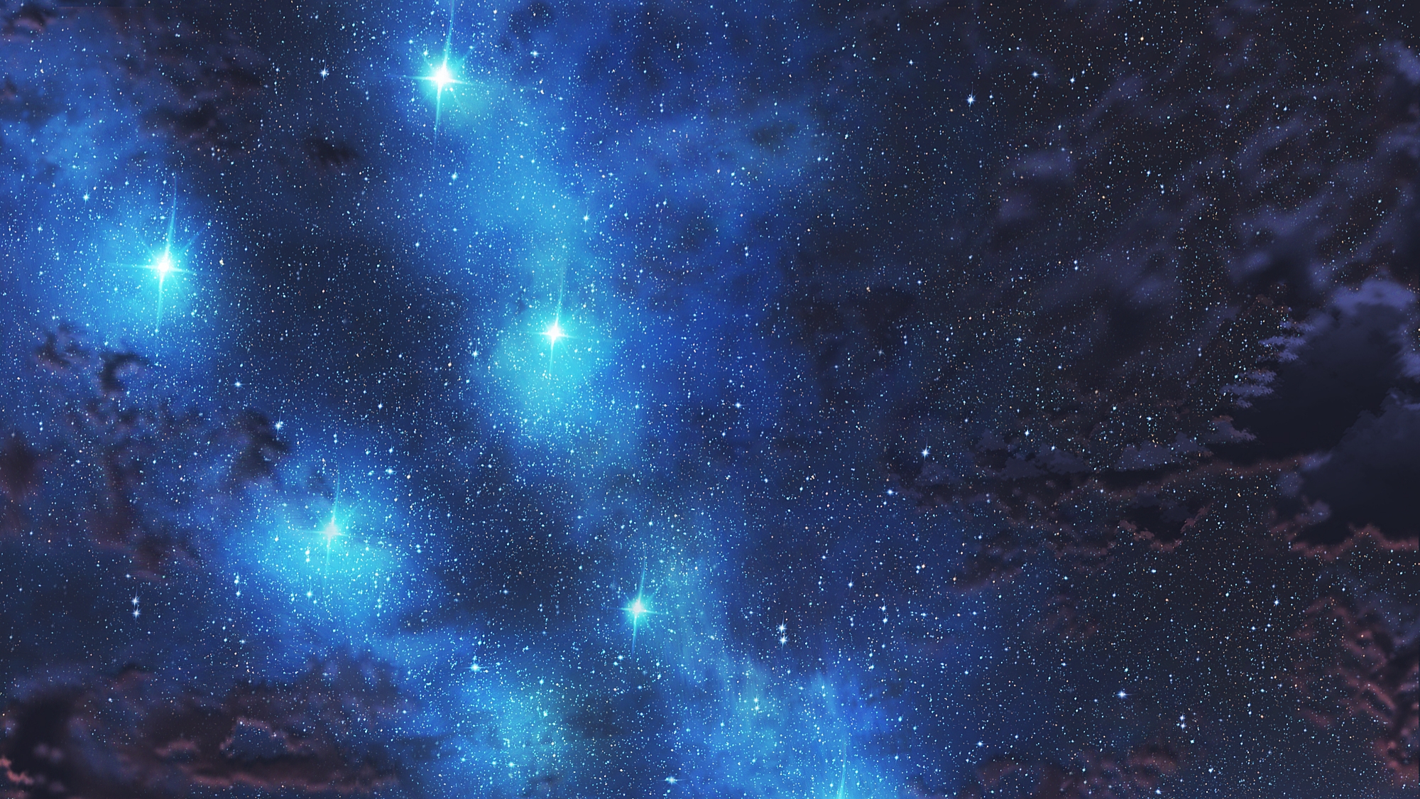 Free download wallpaper Anime, Sky, Starry Sky on your PC desktop