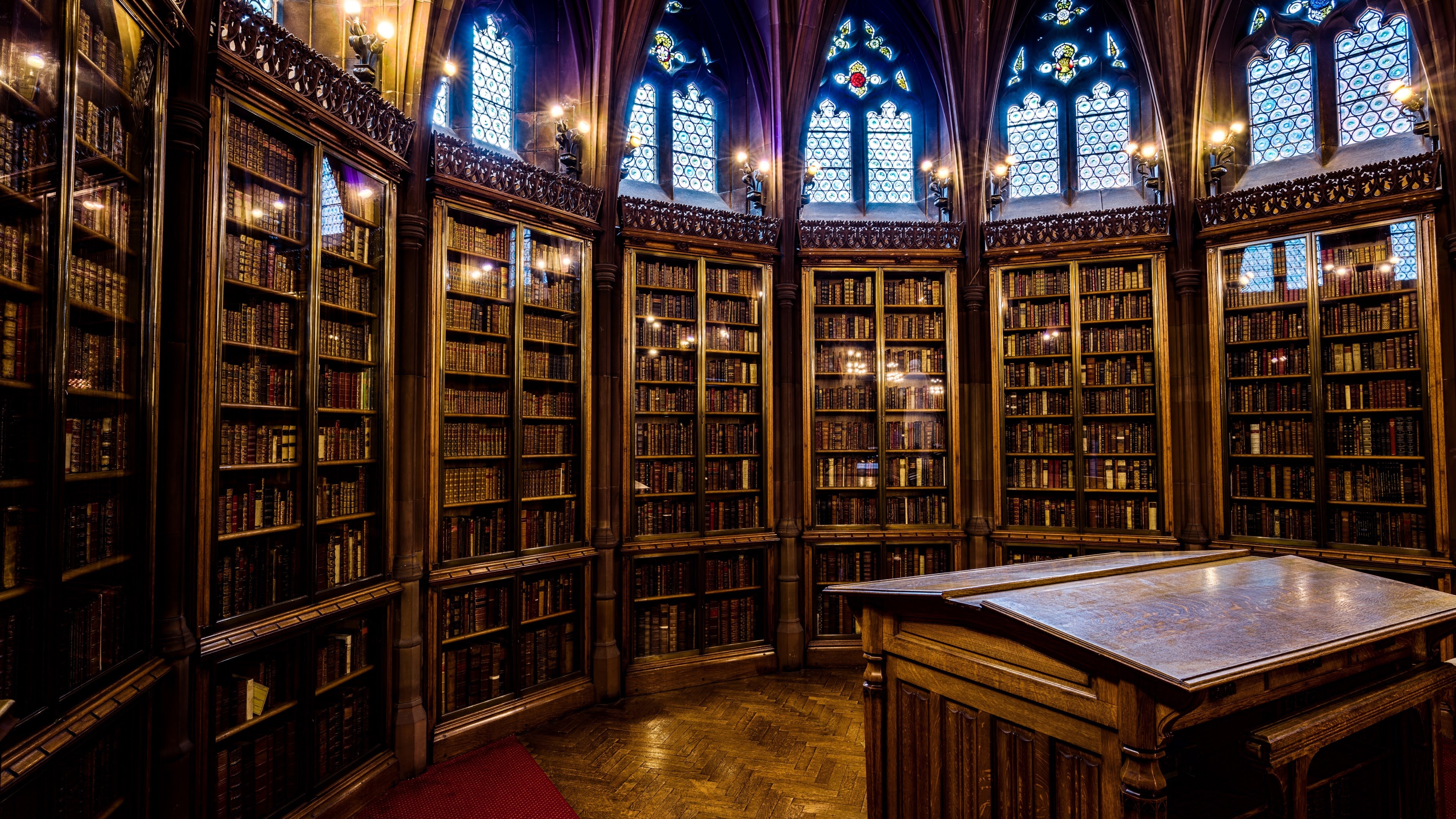 Download mobile wallpaper Library, Man Made, John Rylands Library for free.