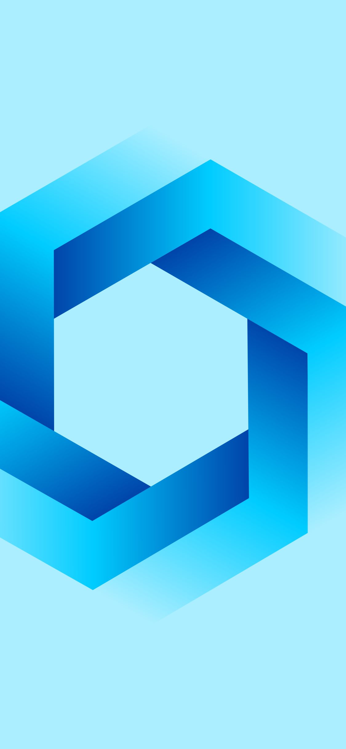 Download mobile wallpaper Abstract, Hexagon, Azure for free.