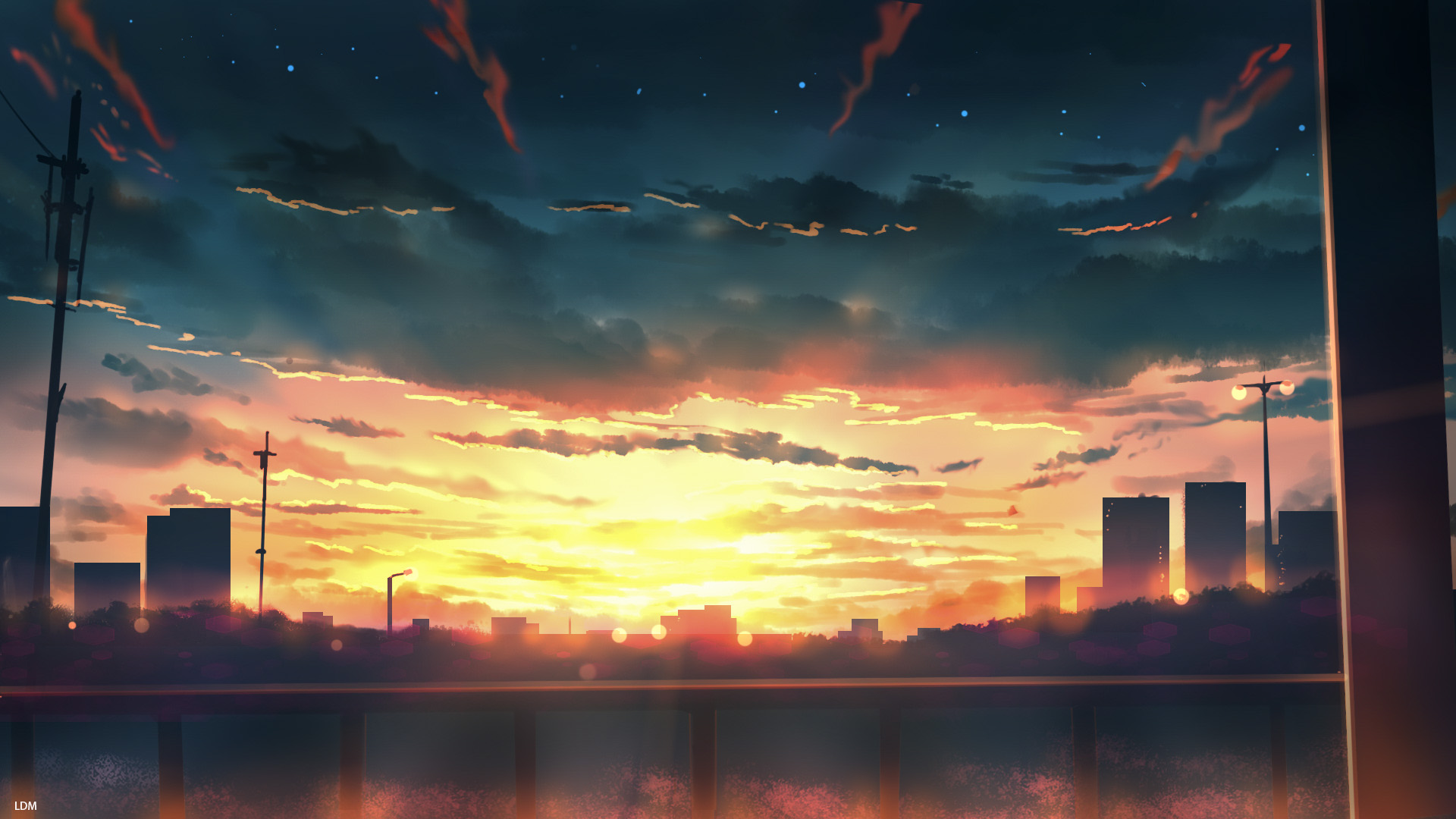 Download Explore The Anime Sunset Wallpaper | Wallpapers.com