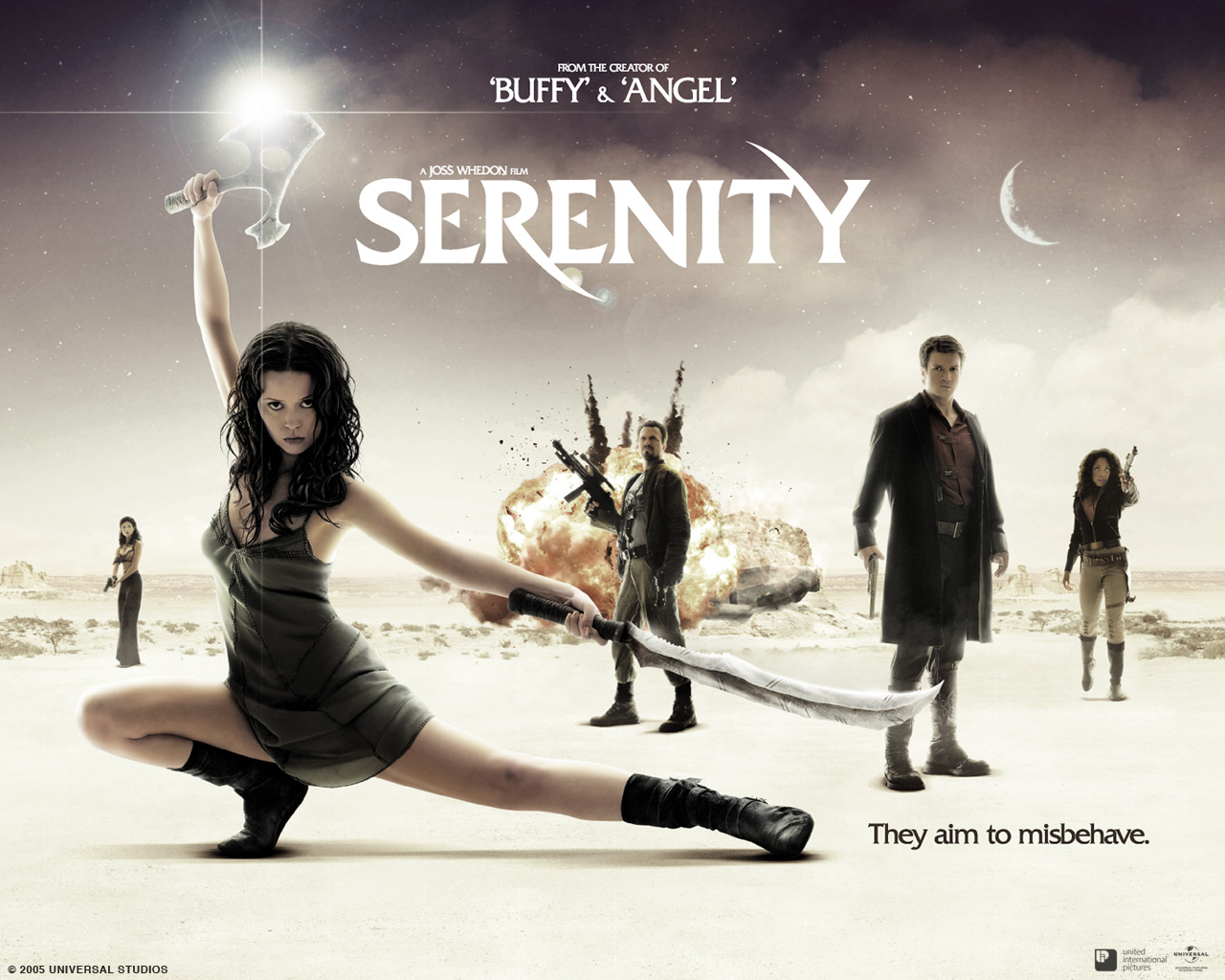 movie, serenity (2005), nathan fillion, summer glau 2160p