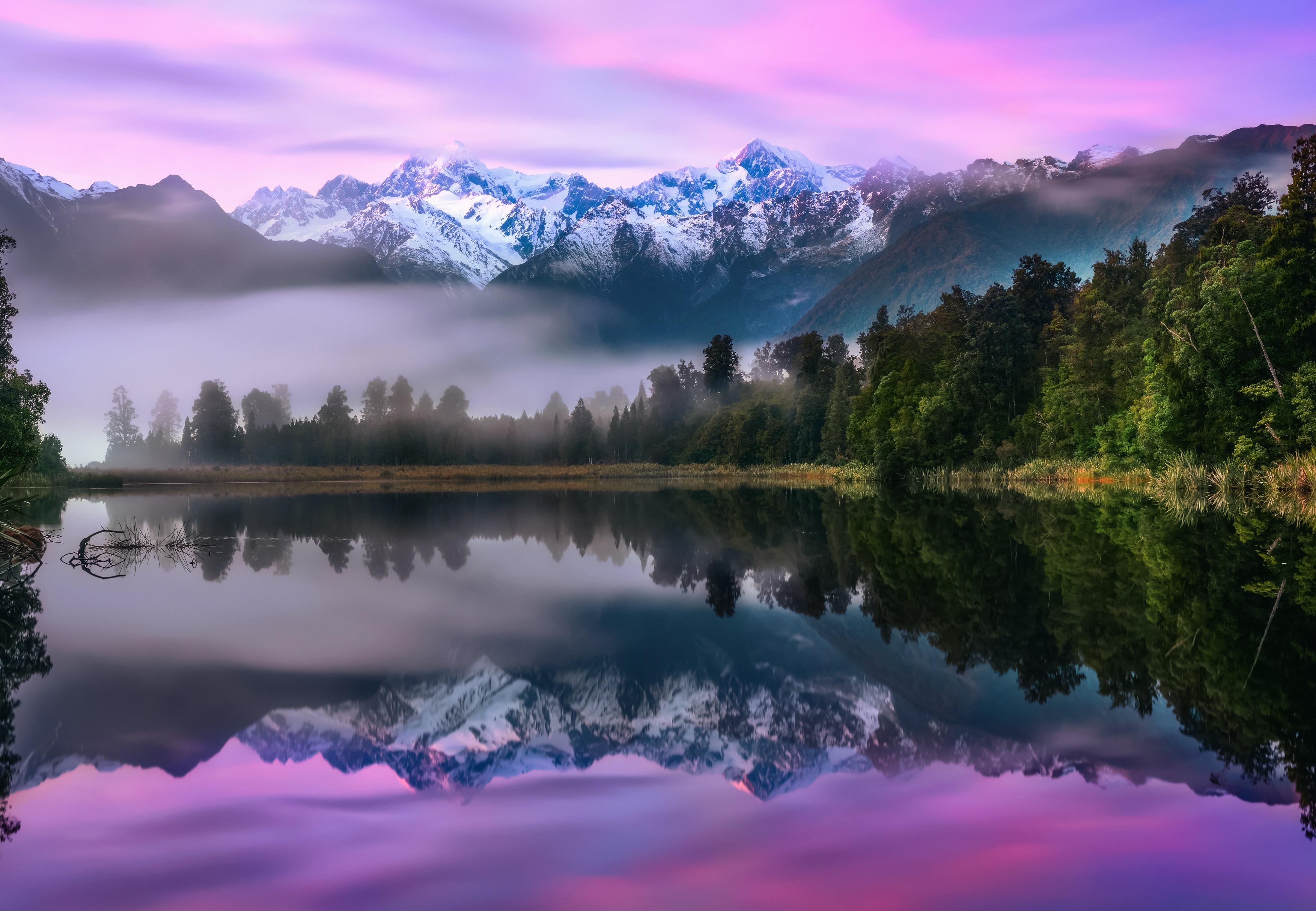 Nature is beautiful. Озеро Мэтсон, новая Зеландия. Пейзаж. Красивая природа. Горы лес озеро.