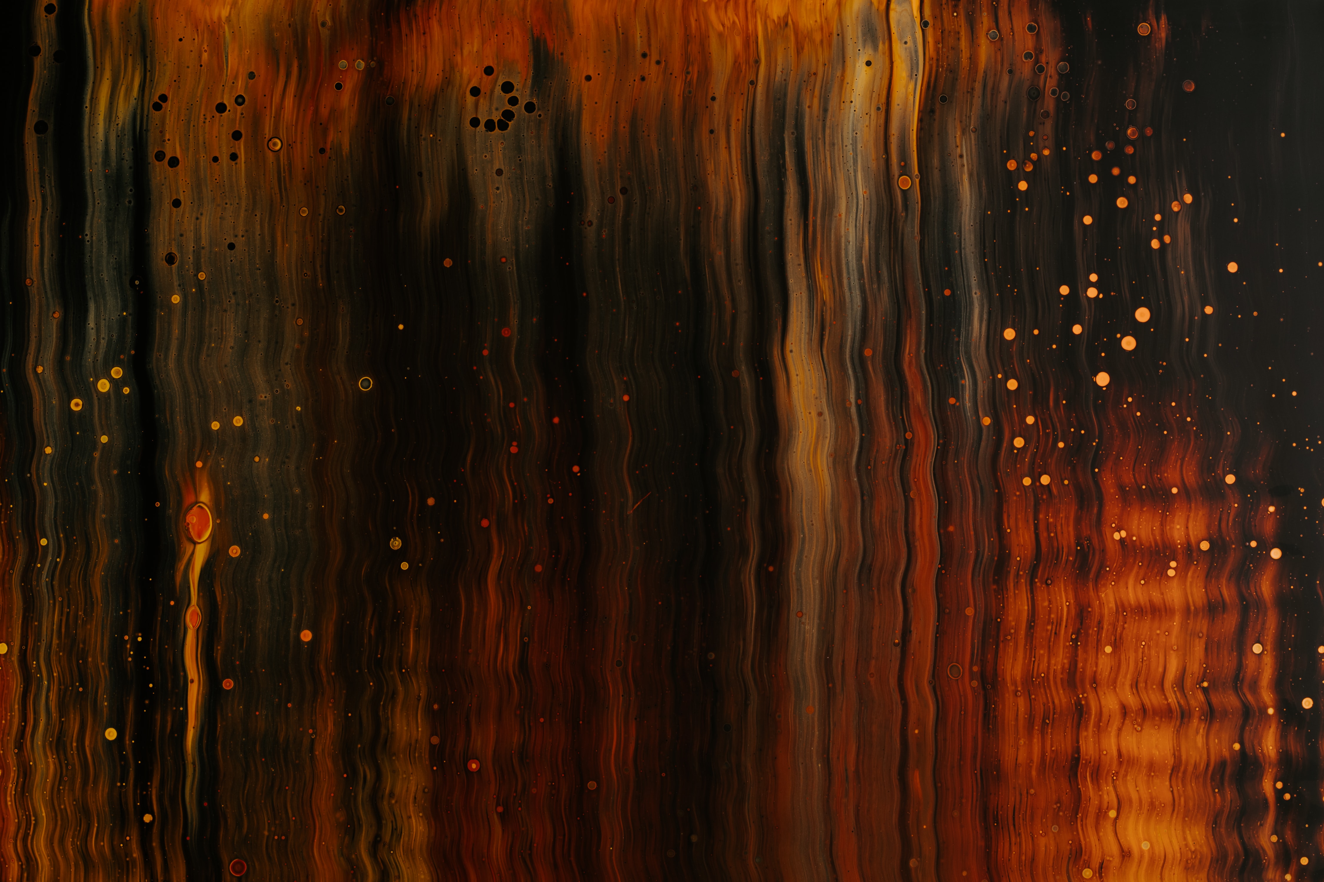 Download mobile wallpaper Brown, Divorces, Paint, Liquid, Bubbles, Abstract for free.