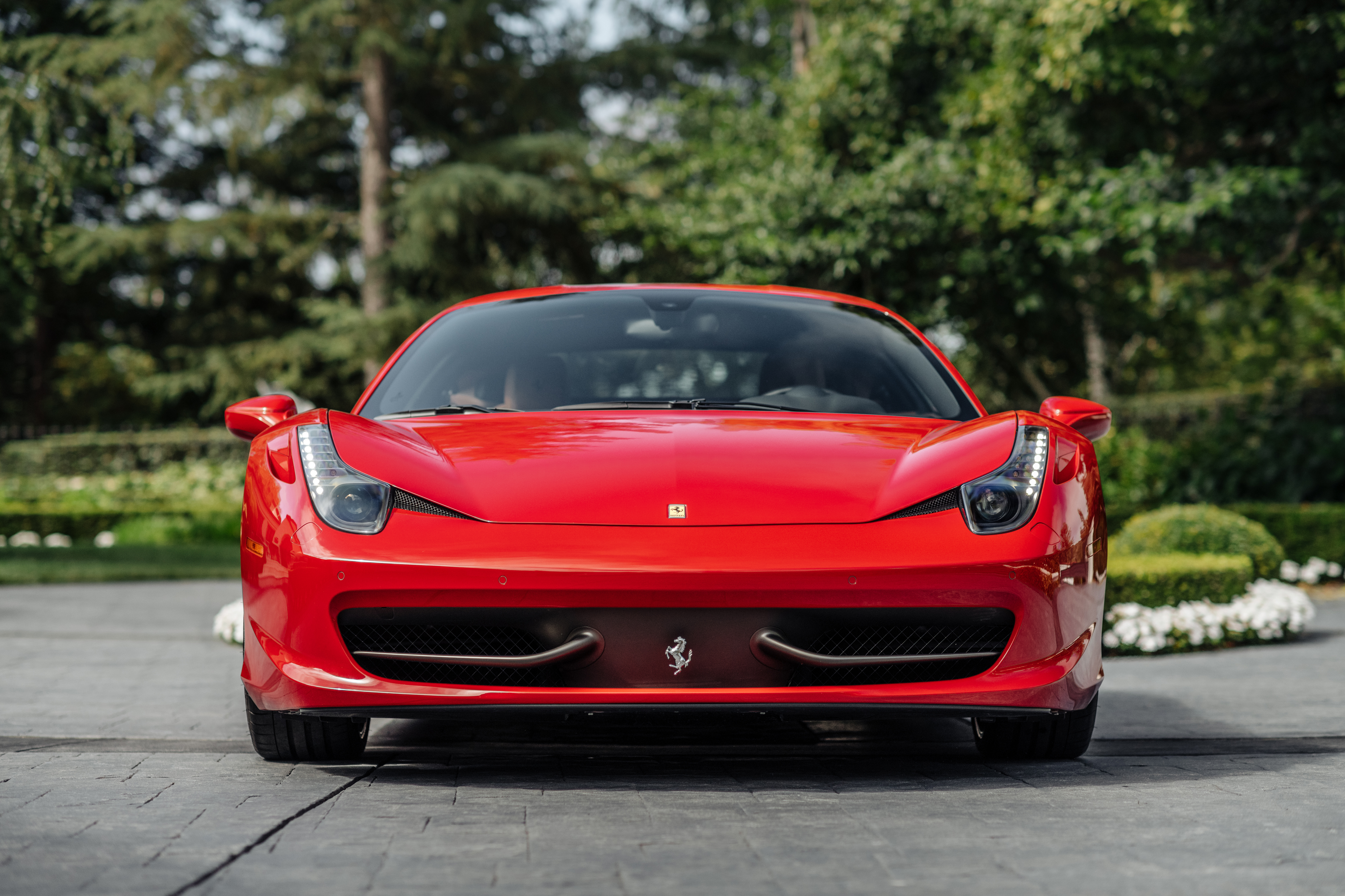 Ferrari 458 Italia сверху