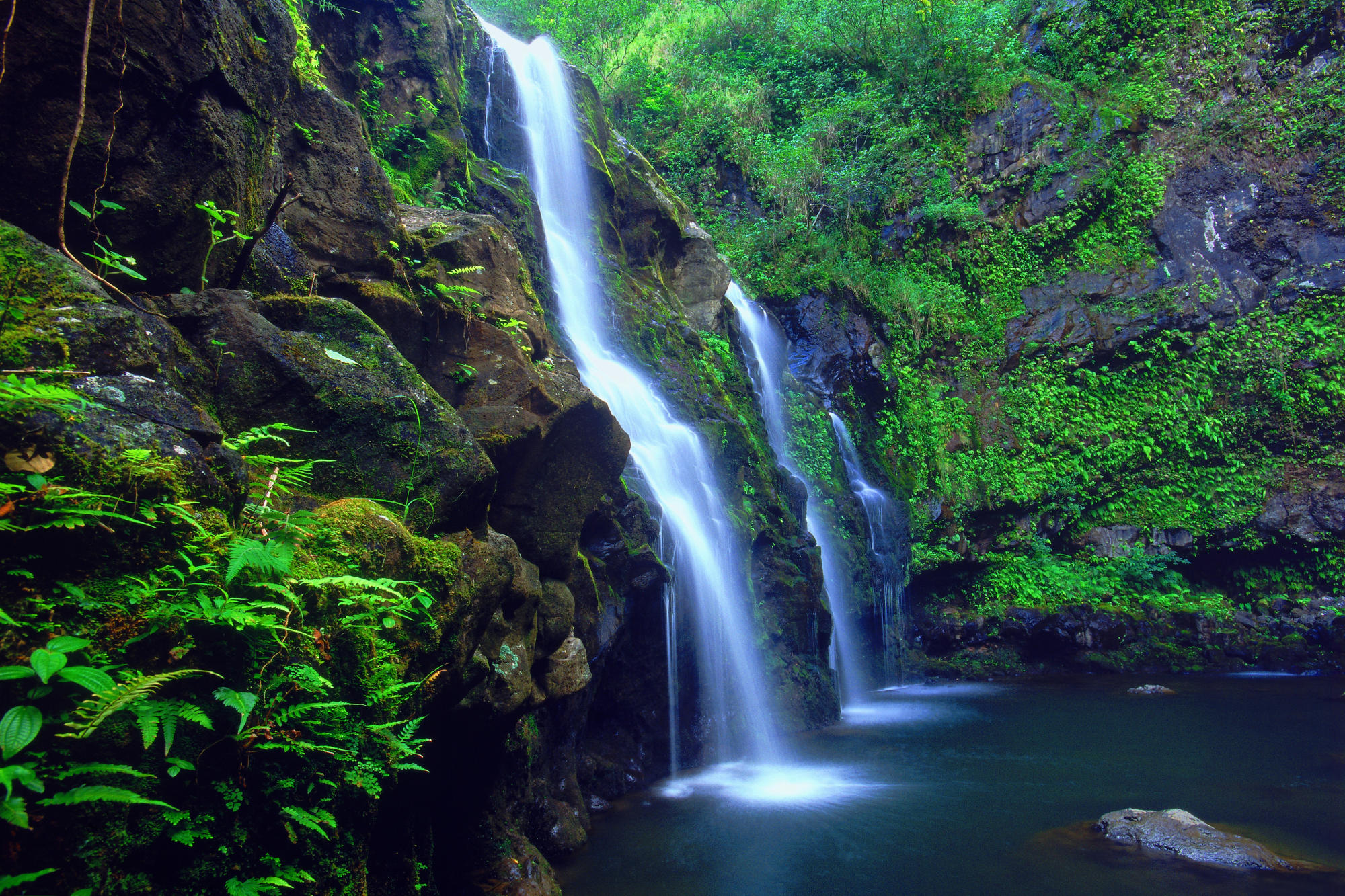 Гавайи водопады