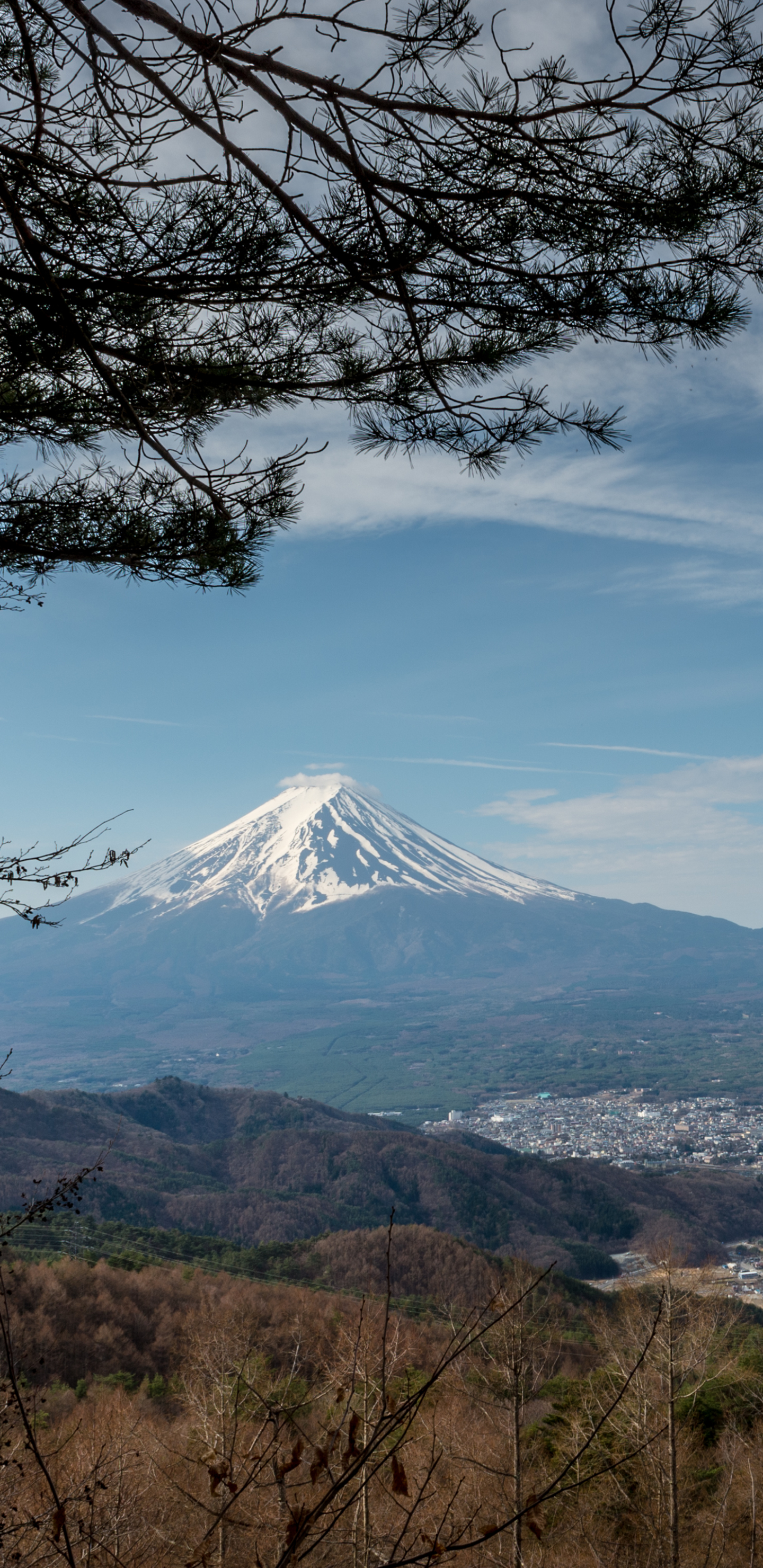 1148239壁紙のダウンロード地球, 富士山, 春, 山梨県, 河口湖, 日本, 火山-スクリーンセーバーと写真を無料で