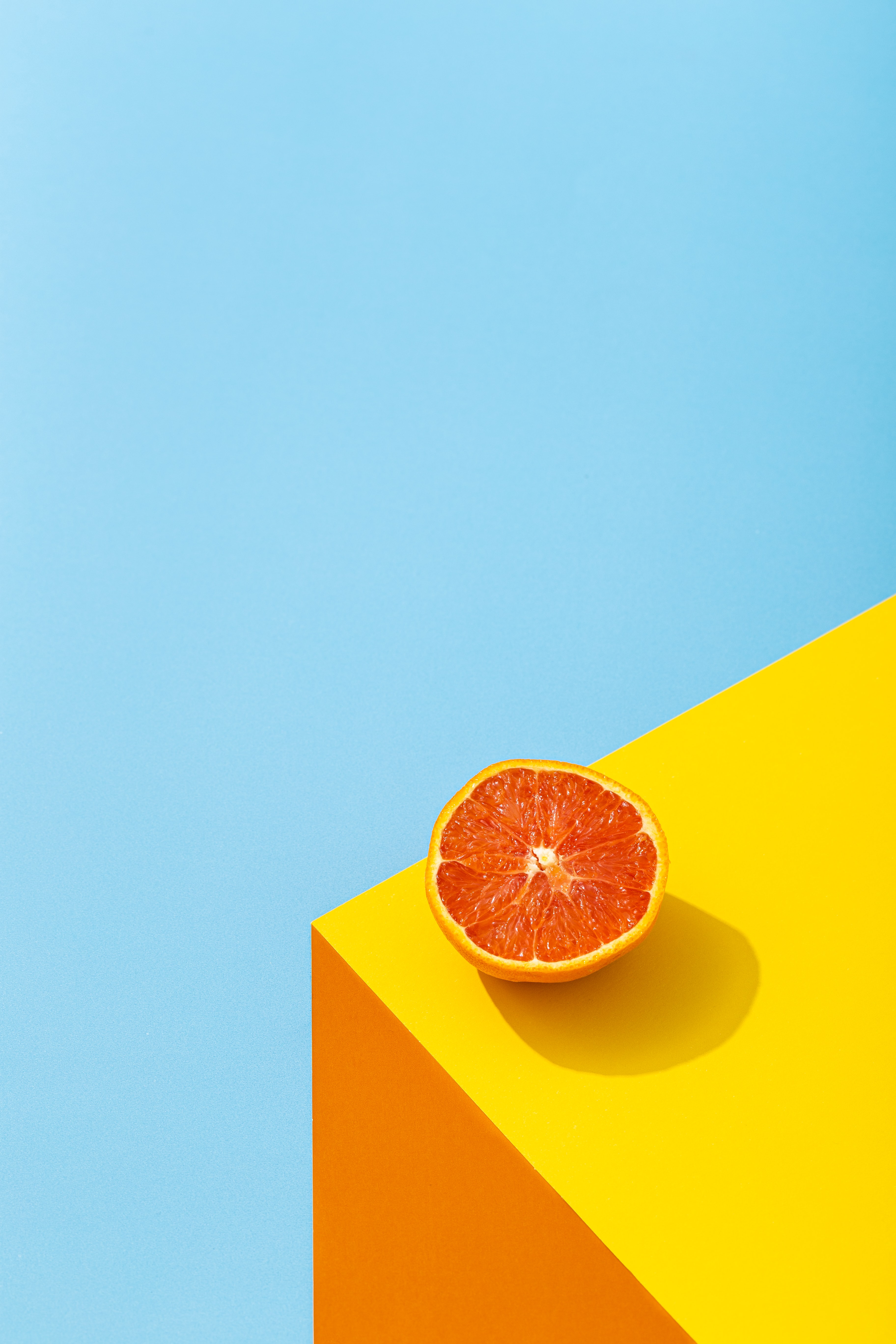 food, orange, surface, brightly, angle, corner wallpaper for mobile