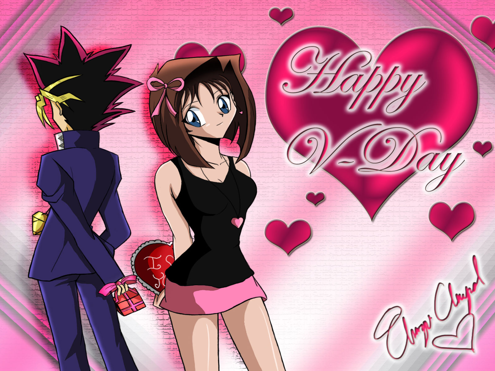 День Святого Валентина аниме обои