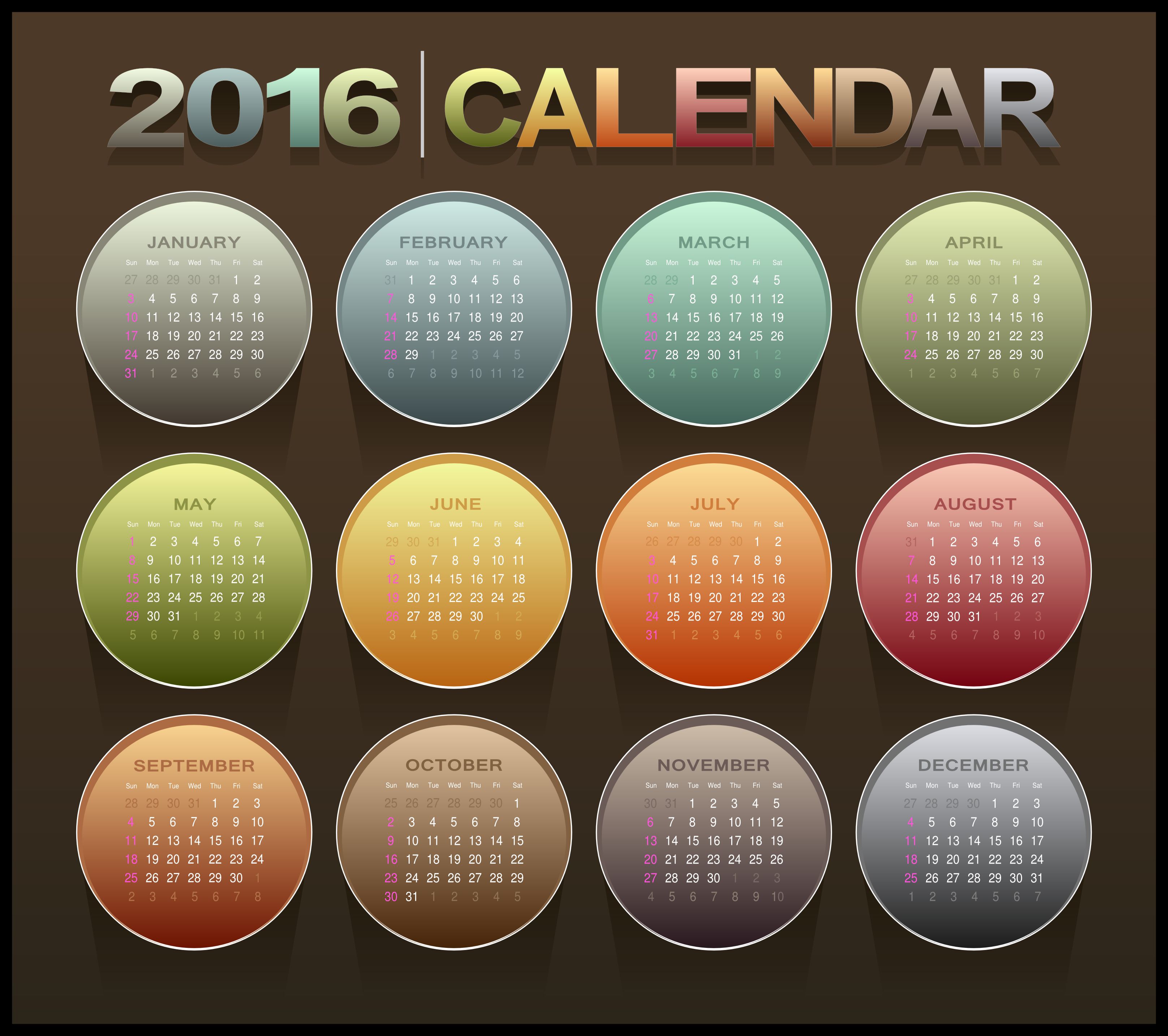  Calendar Desktop Wallpaper
