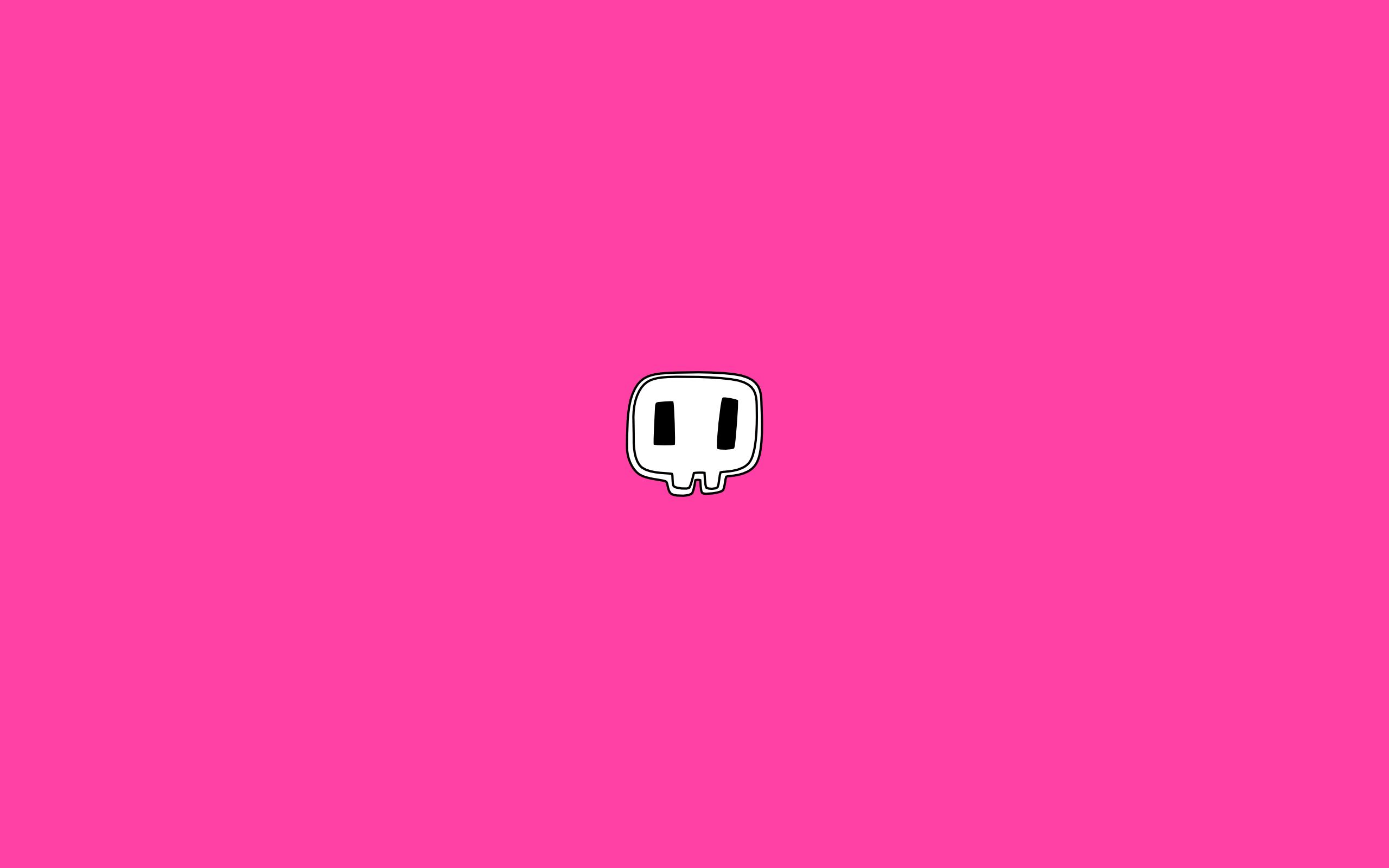 Download mobile wallpaper Picture, Pink, Drawing, Minimalism, Skull for free.