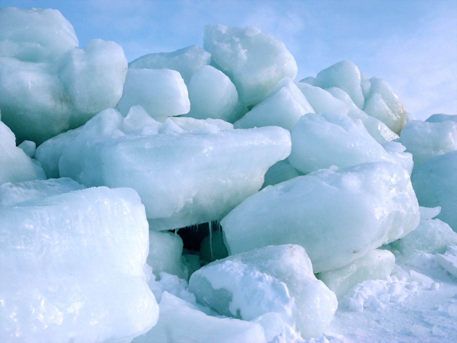 nature, ice, lumps, cold, blocks, north pole