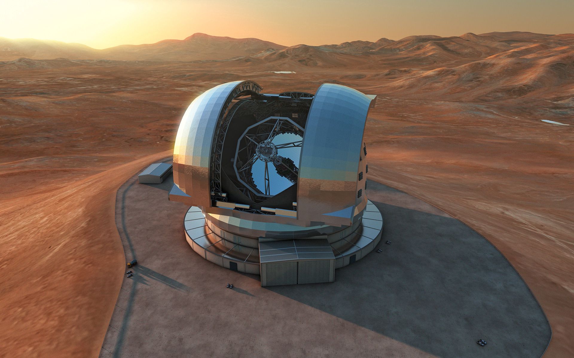 Die besten Europäisches Extrem Großes Teleskop-Hintergründe für den Telefonbildschirm