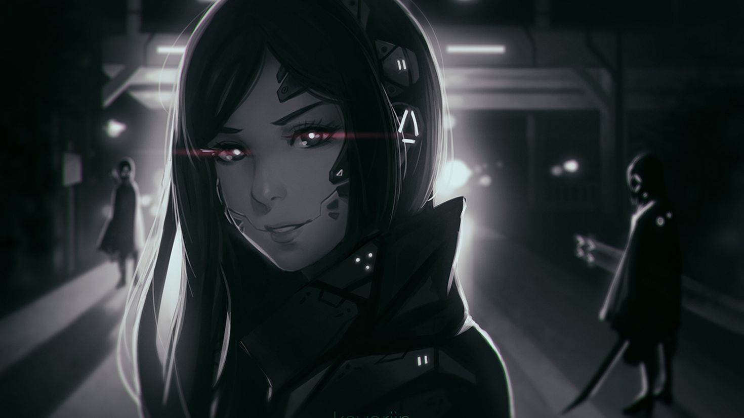 Cyberpunk girl anime art фото 84
