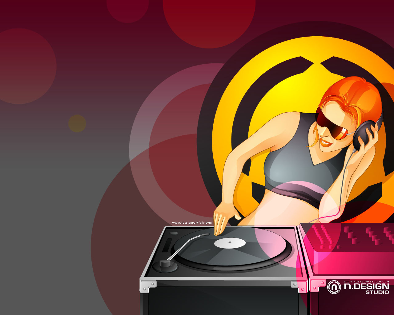Download mobile wallpaper Music, Redhead, Dj for free.
