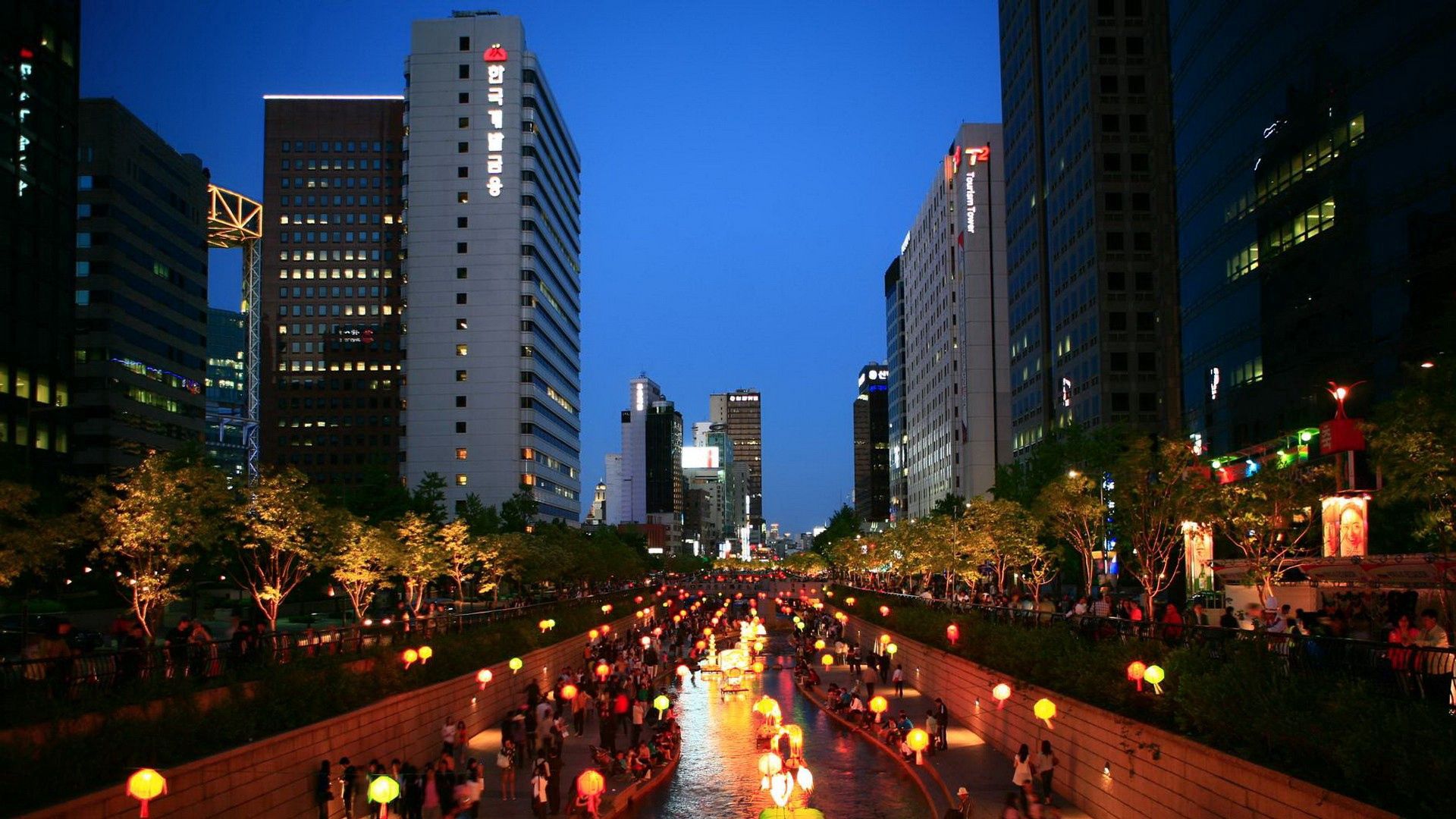 korea, asia, cities, night, city, city lights, seoul, south korea