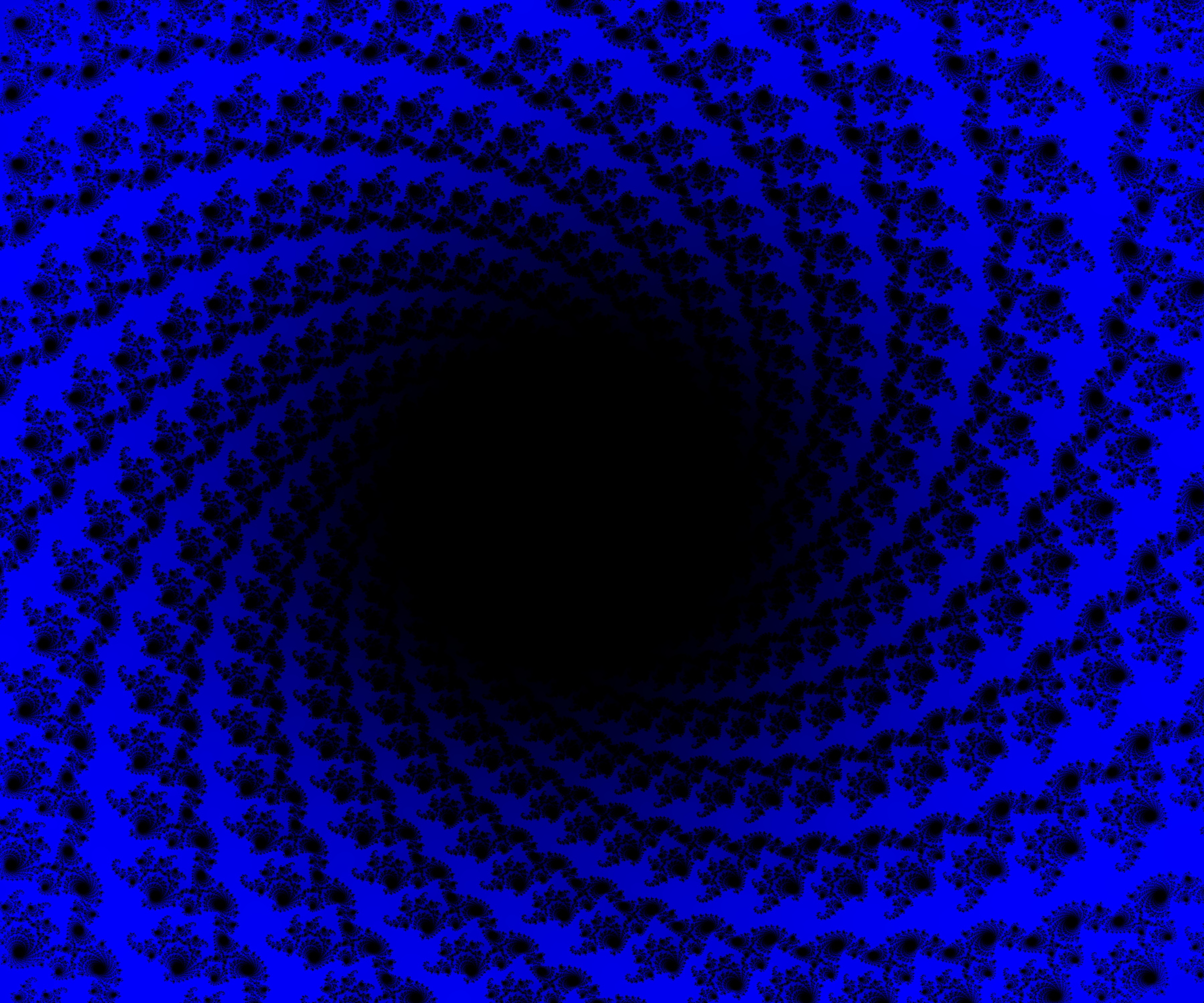 immersion, abstract, patterns, black, blue, rotation High Definition image