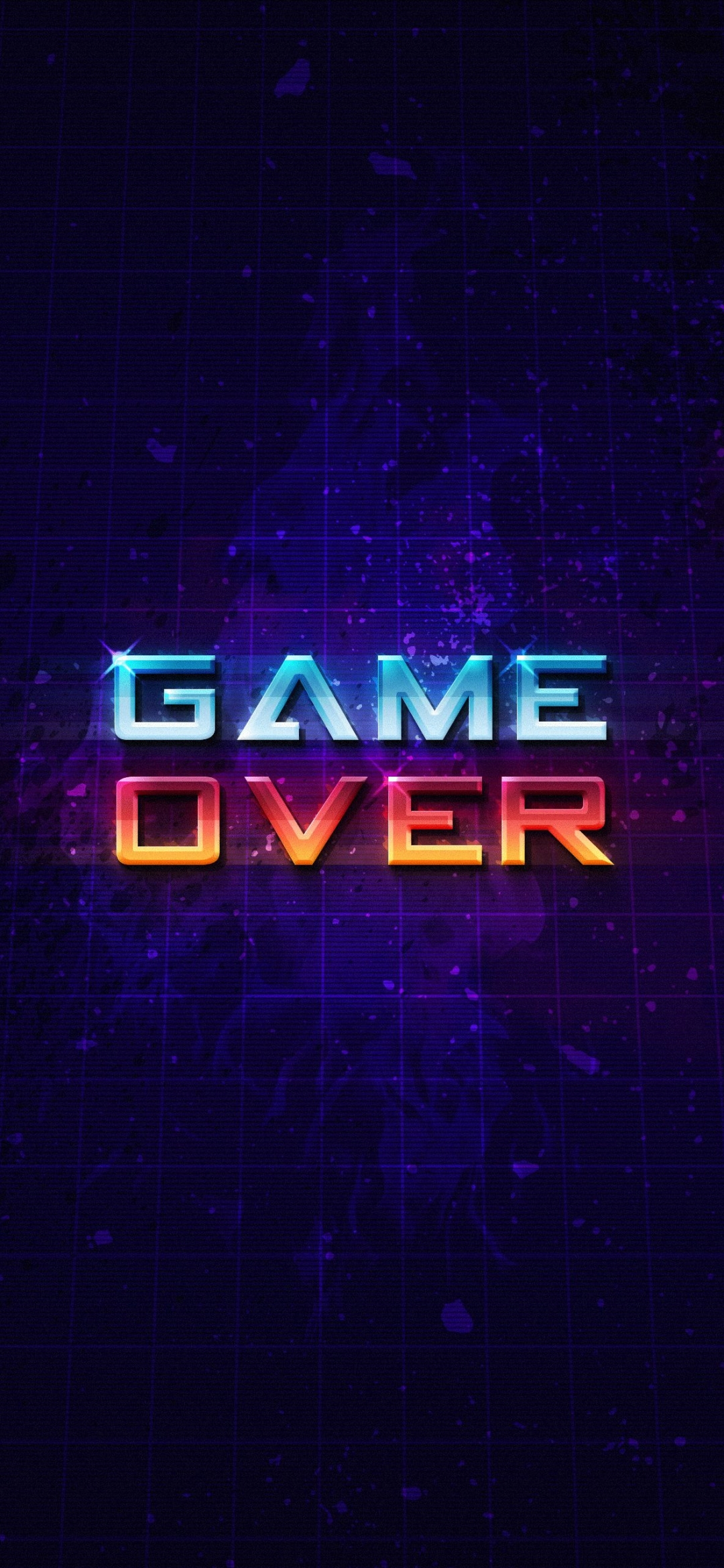 game over, video game iphone wallpaper