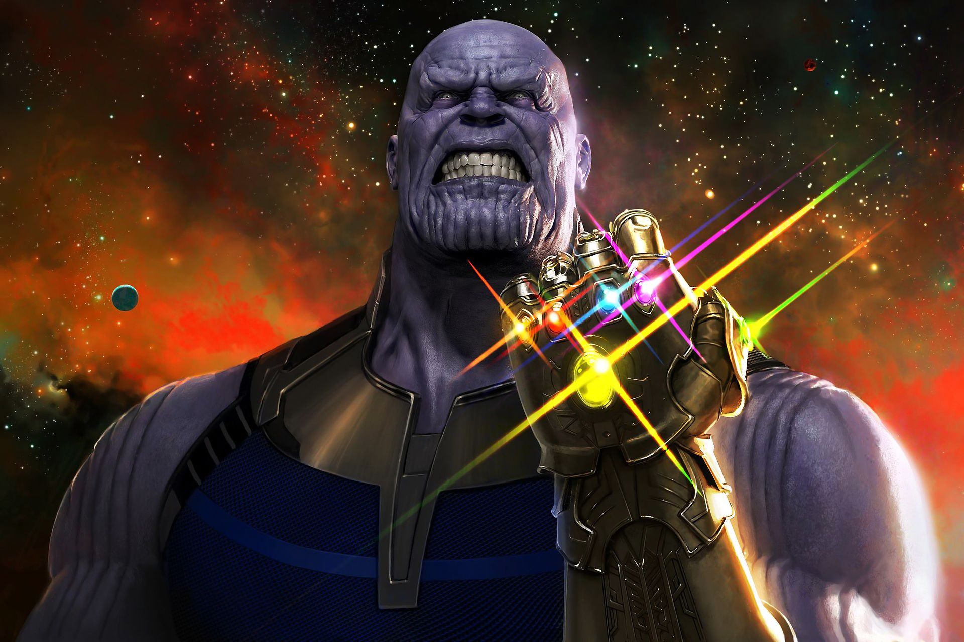 thanos, movie, the avengers, avengers: infinity war, avengers, infinity gauntlet 4K for PC