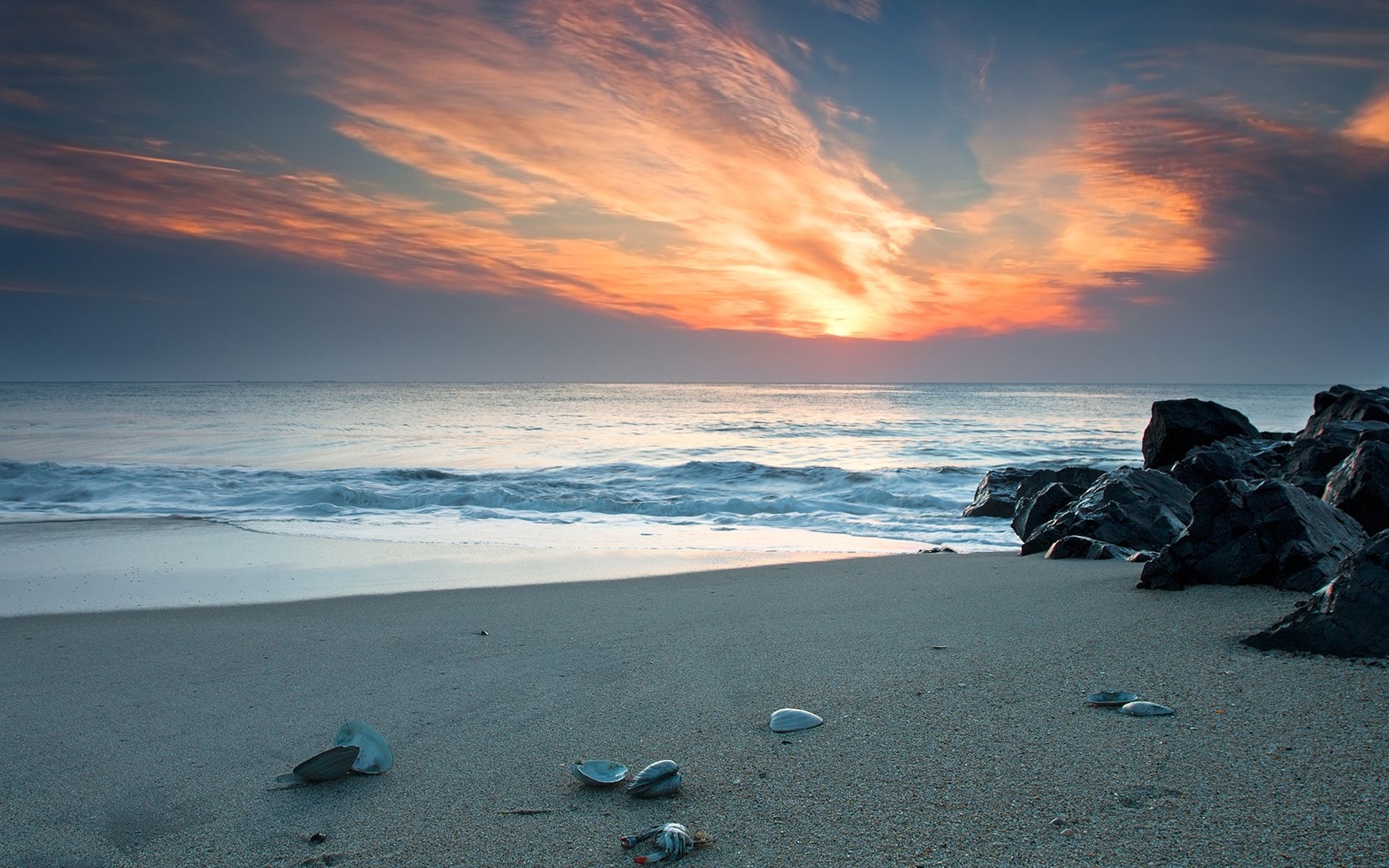 40193 descargar fondo de pantalla playa, paisaje, puesta del sol: protectores de pantalla e imágenes gratis