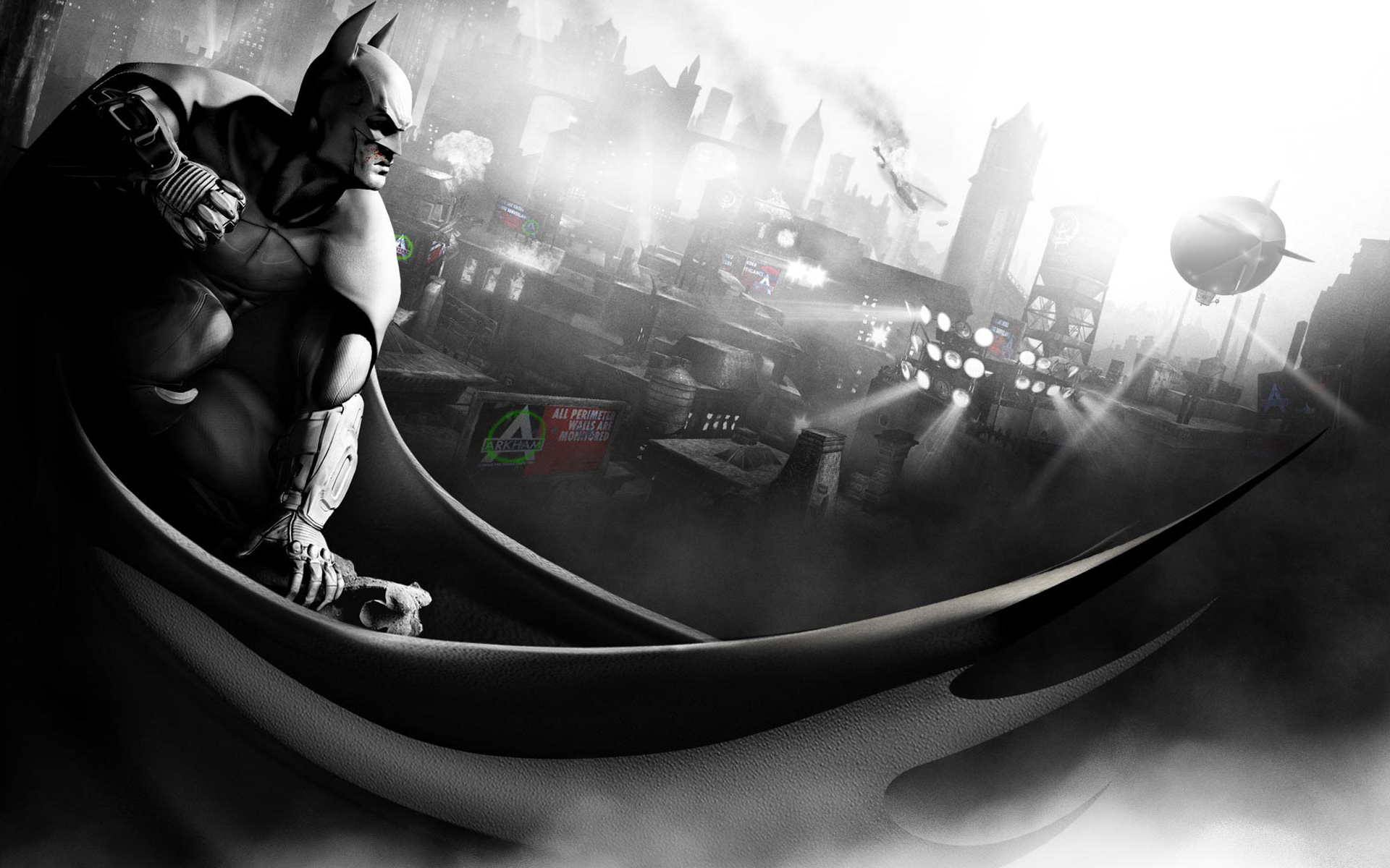 2560x800px, free download, HD wallpaper: batman batman arkham city