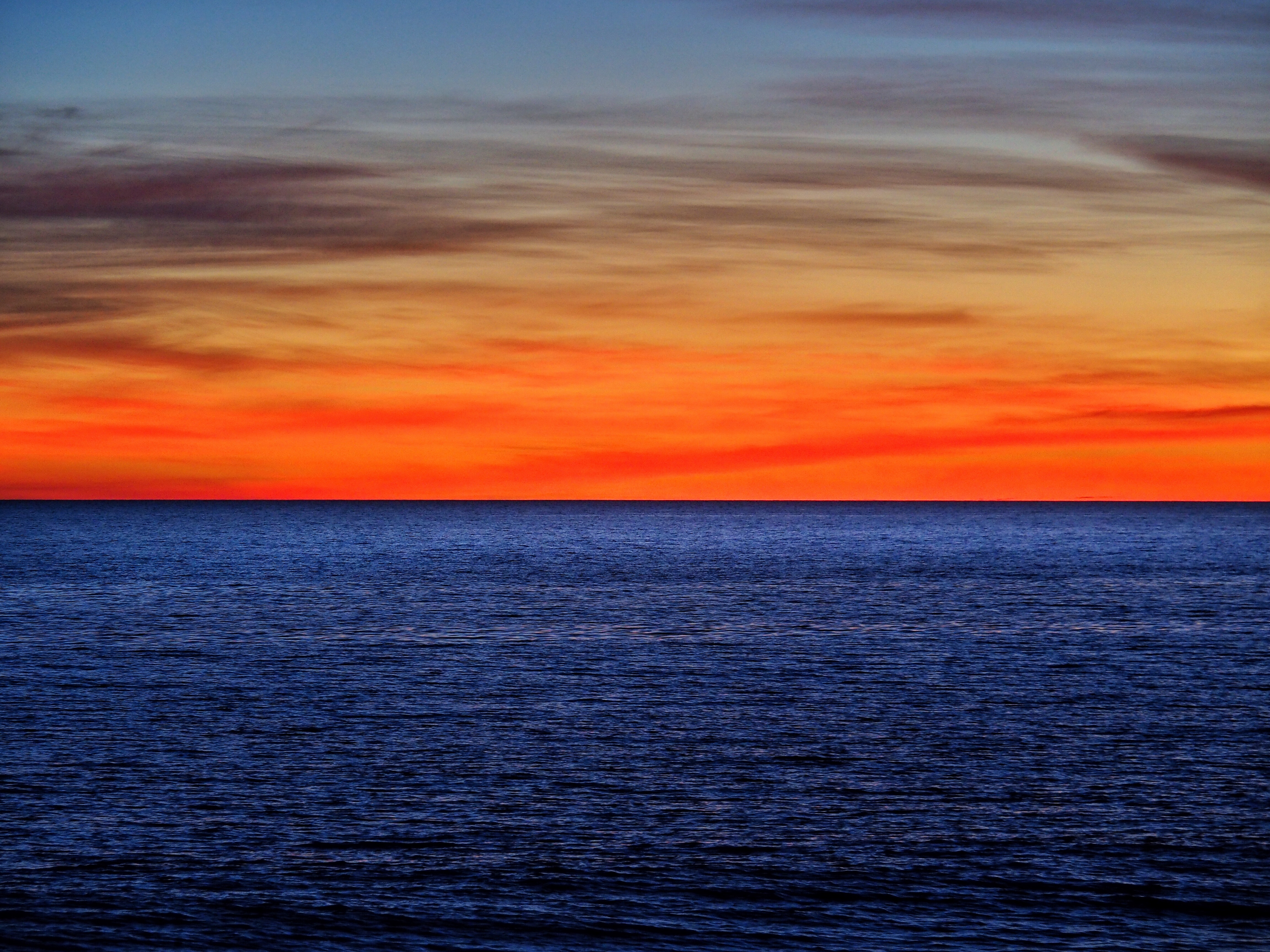 153579 Hintergrundbild herunterladen sea, natur, sunset, sky, horizont - Bildschirmschoner und Bilder kostenlos