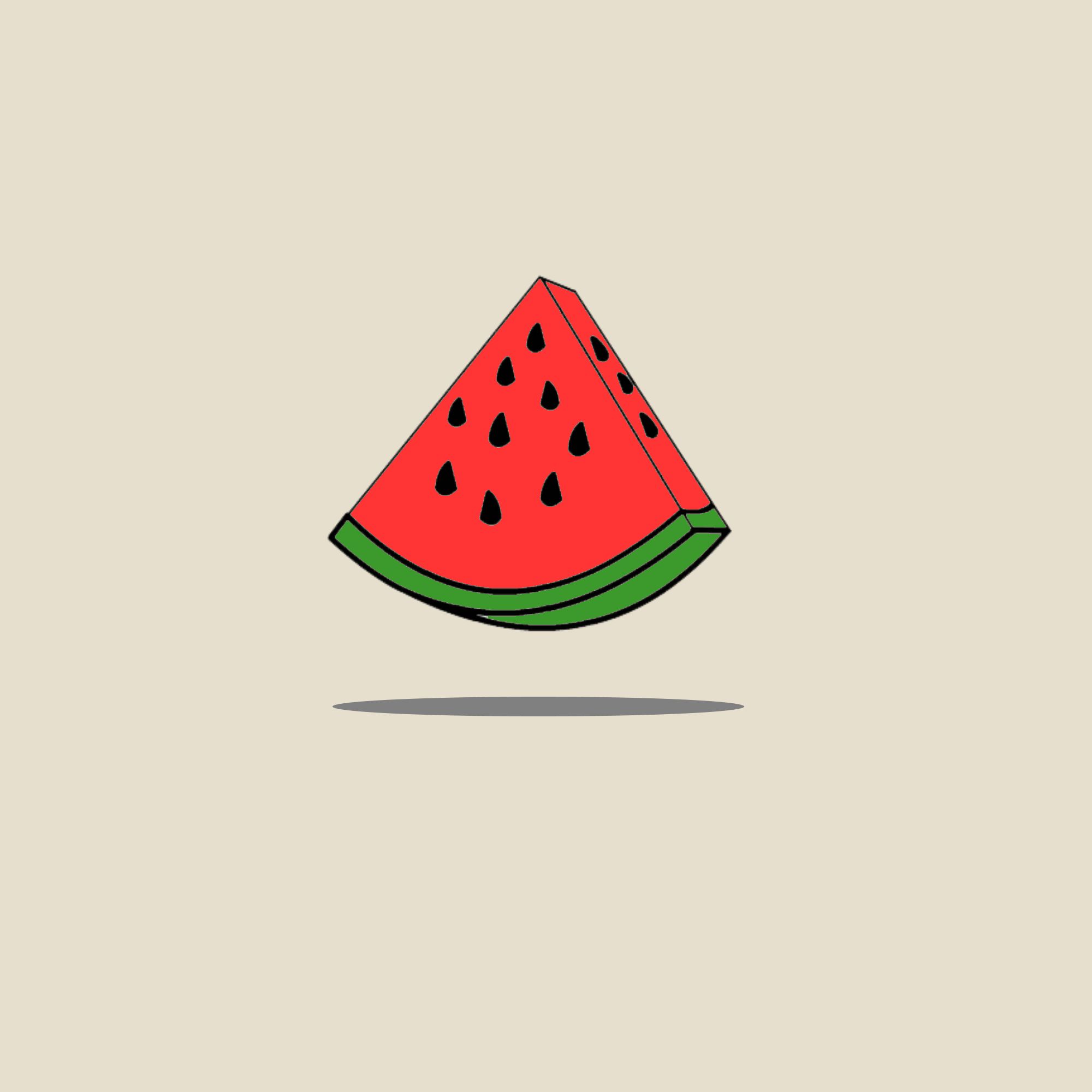 Free download wallpaper Watermelon, Art, Minimalism, Vector on your PC desktop