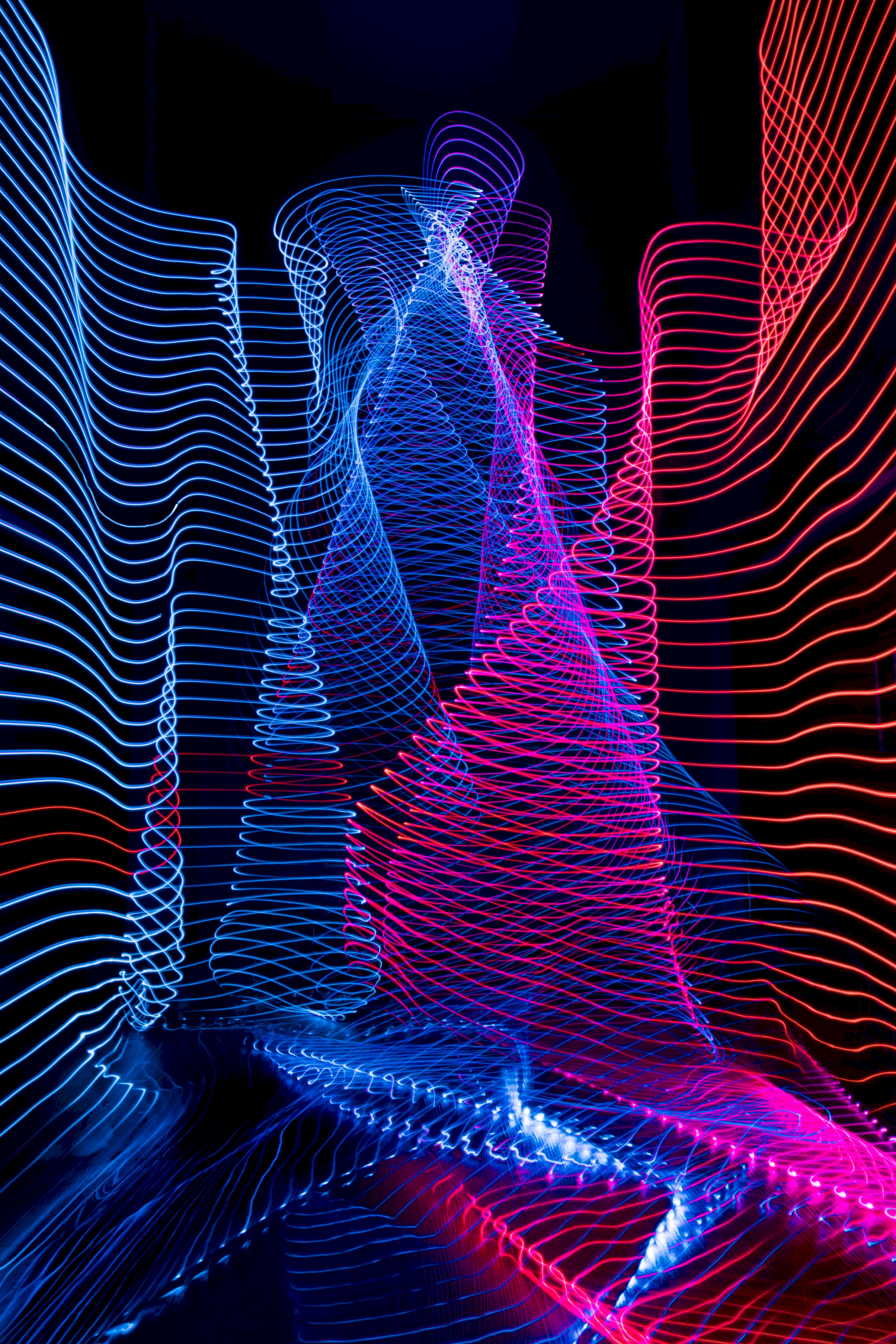 weave, abstract, lines, blue, red, grid