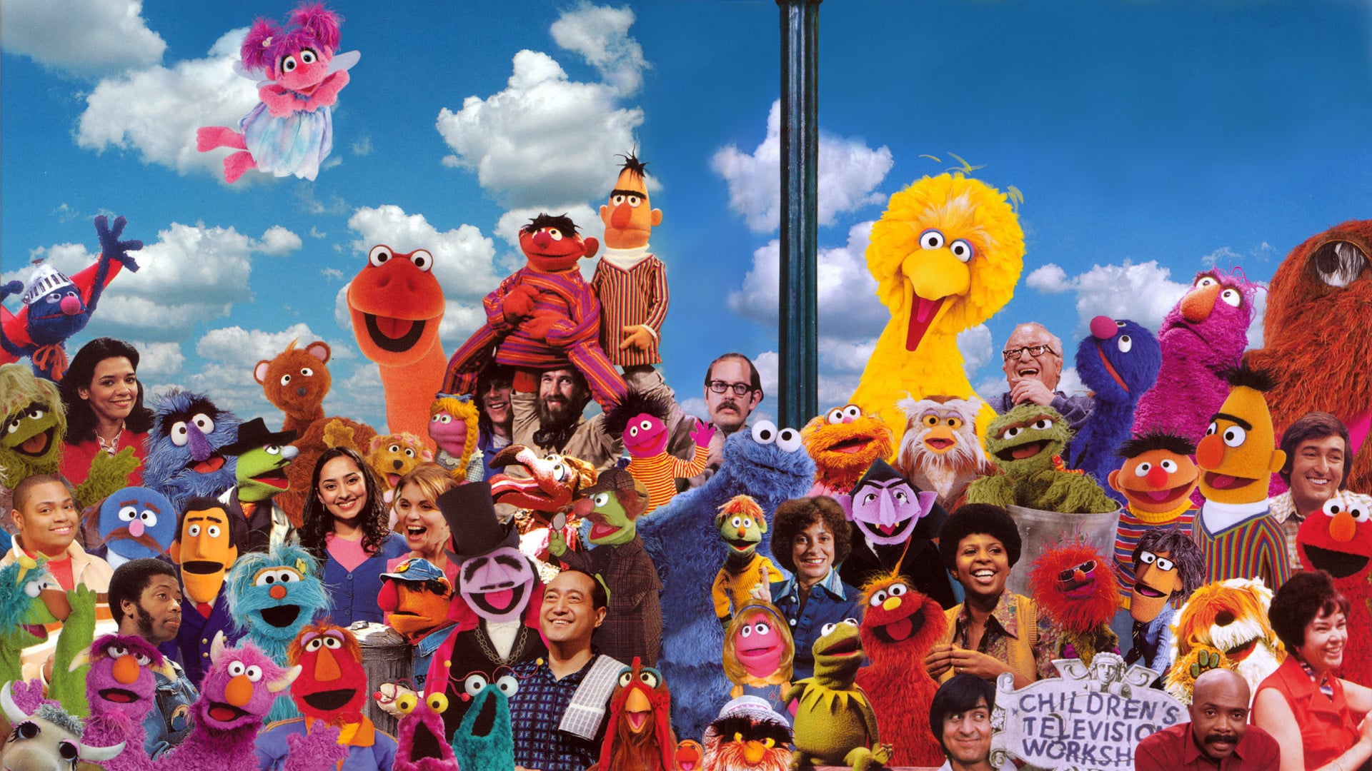 Download Colorful Sesame Street Group Photo Wallpaper  Wallpaperscom