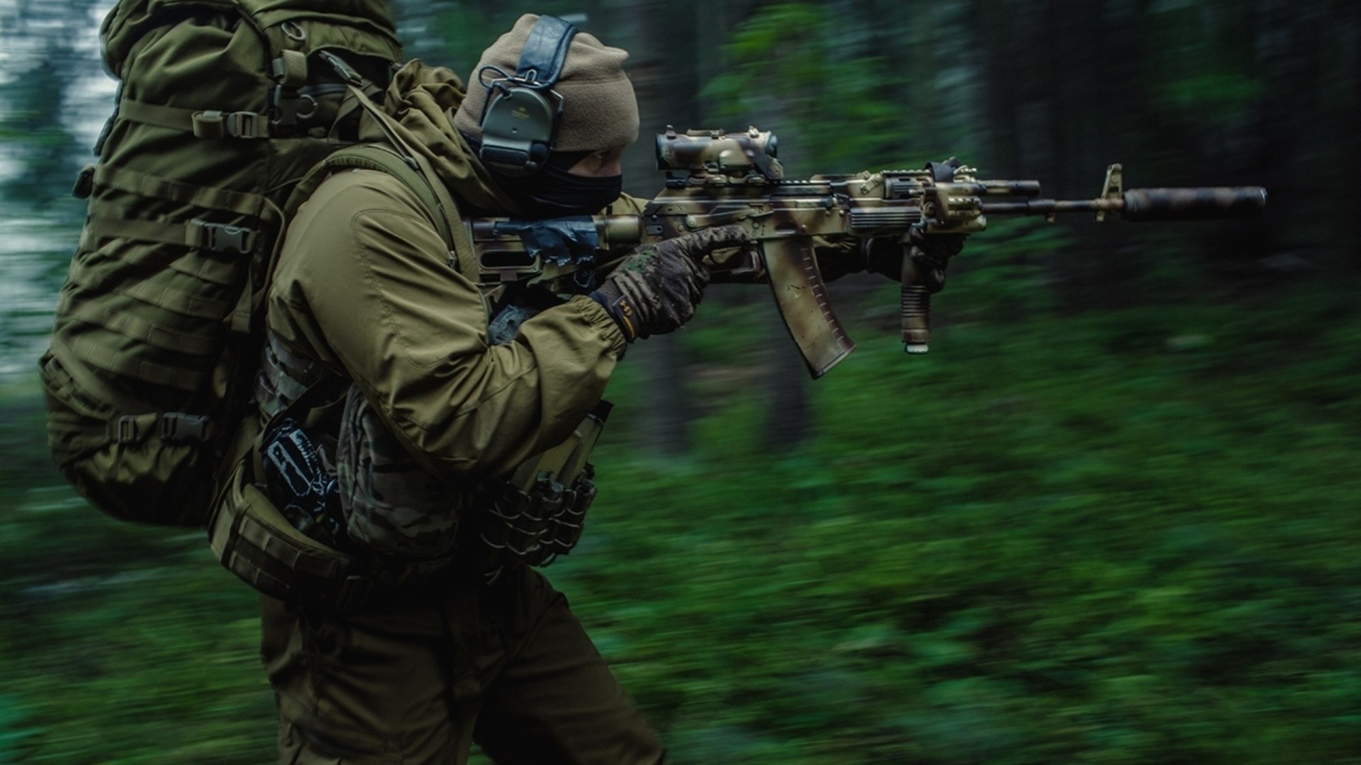firearm, soldier, russian special force, military, spetsnaz HD wallpaper