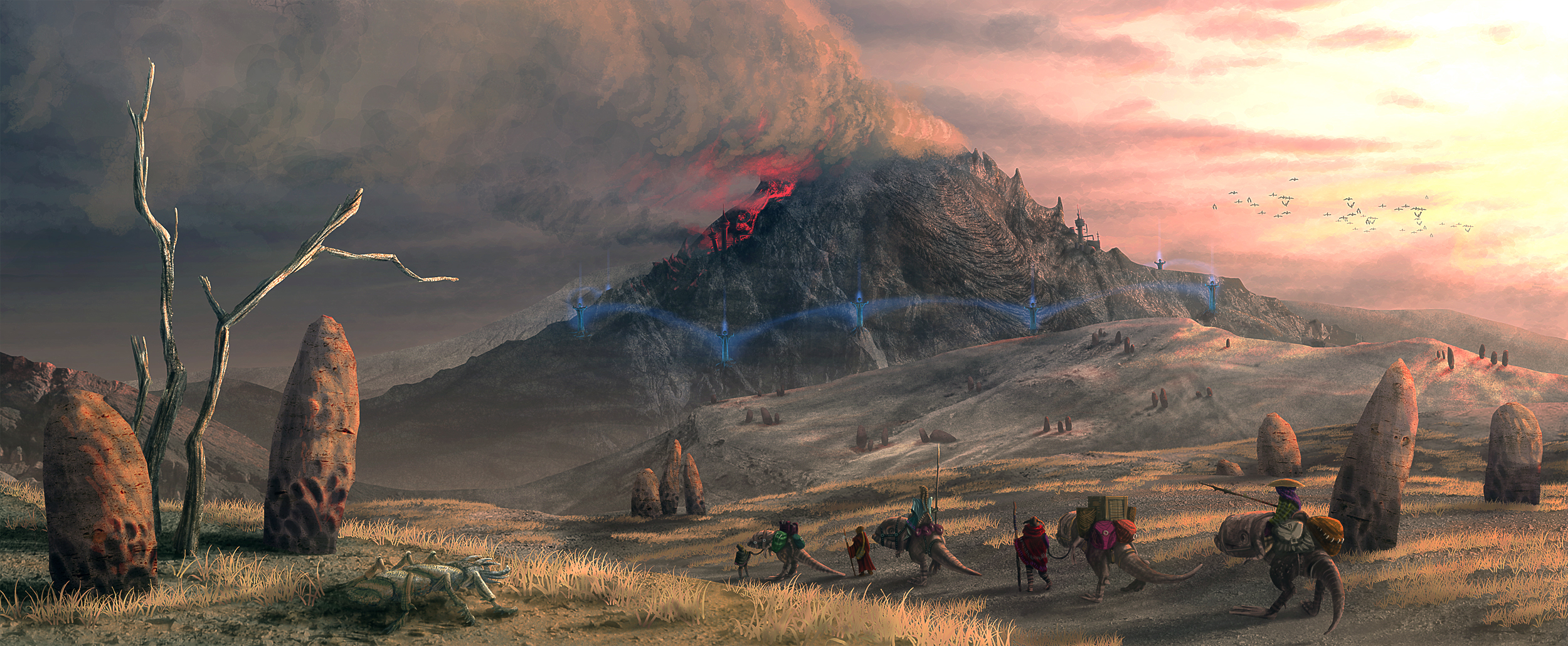 Download mobile wallpaper The Elder Scrolls Iii: Morrowind, Volcano, Skyrim, The Elder Scrolls, Fantasy, Video Game for free.
