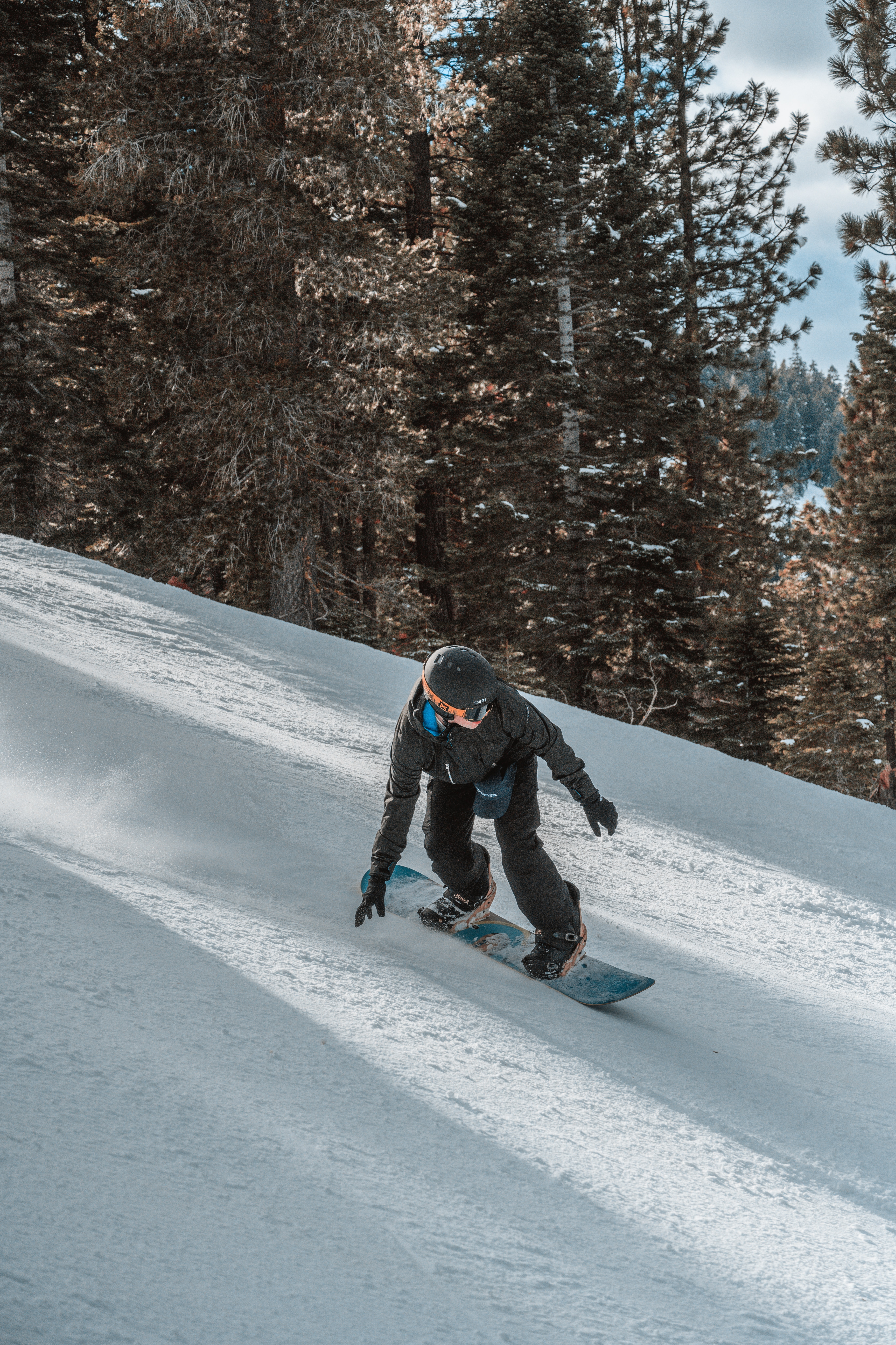 sports, snow, helmet, slope, snowboard, snowboarder