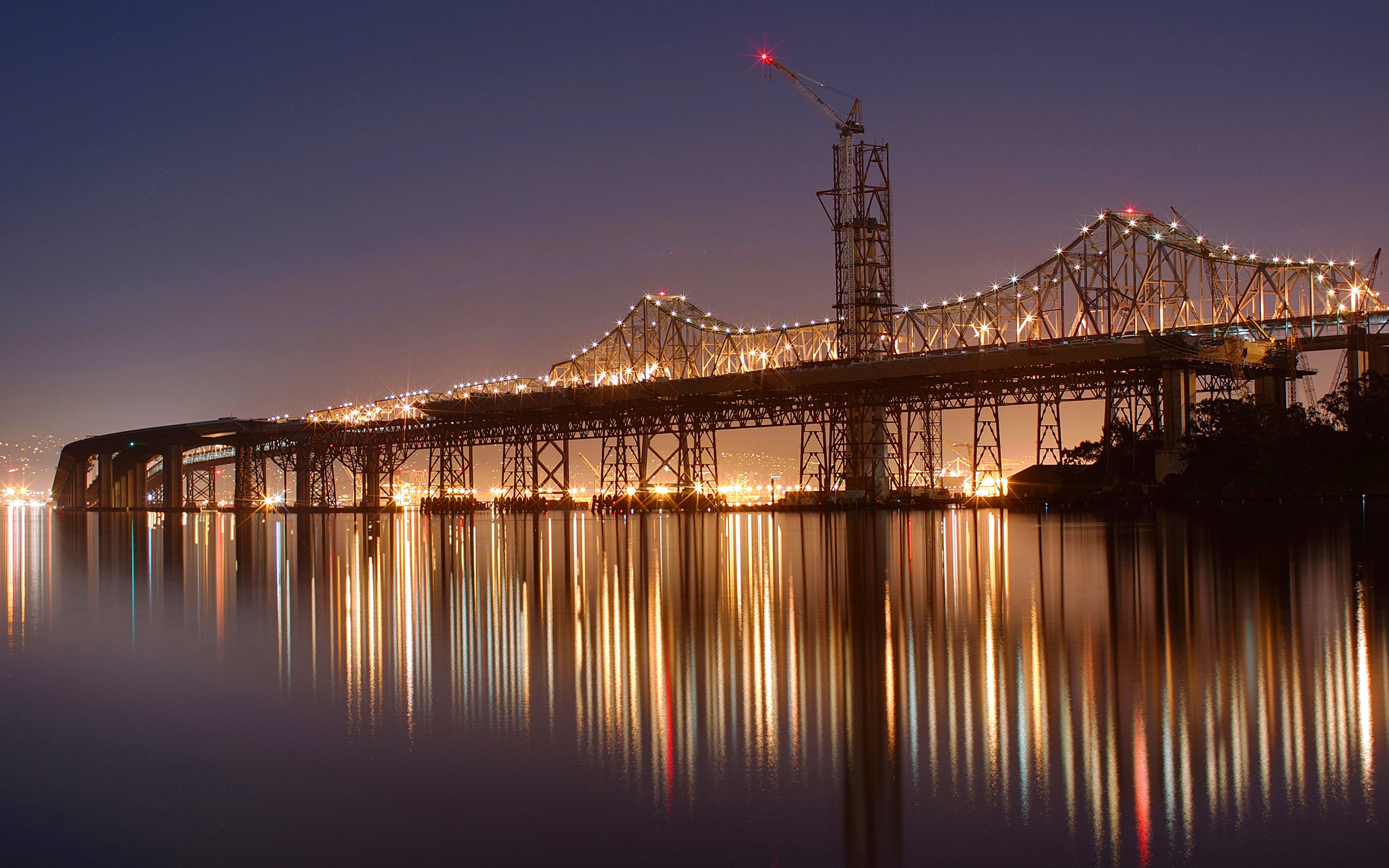 282625 免費下載壁紙 人造, 海湾大桥, 奥克兰, 旧金山, 桥梁 屏保和圖片