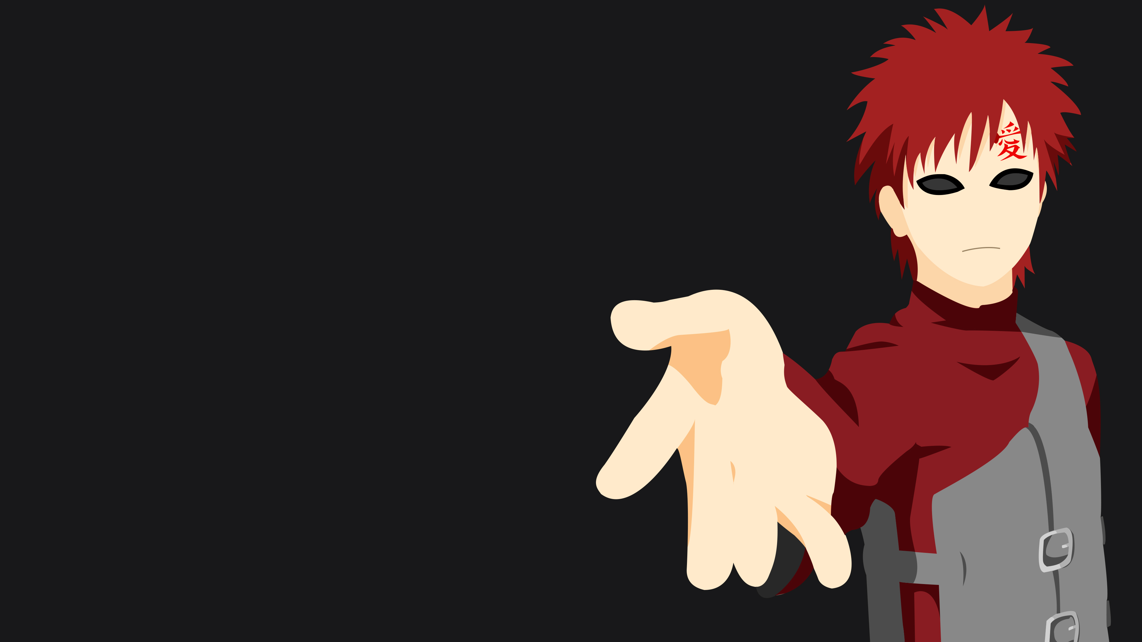 Graphic wallpaper of Gaara HD wallpaper