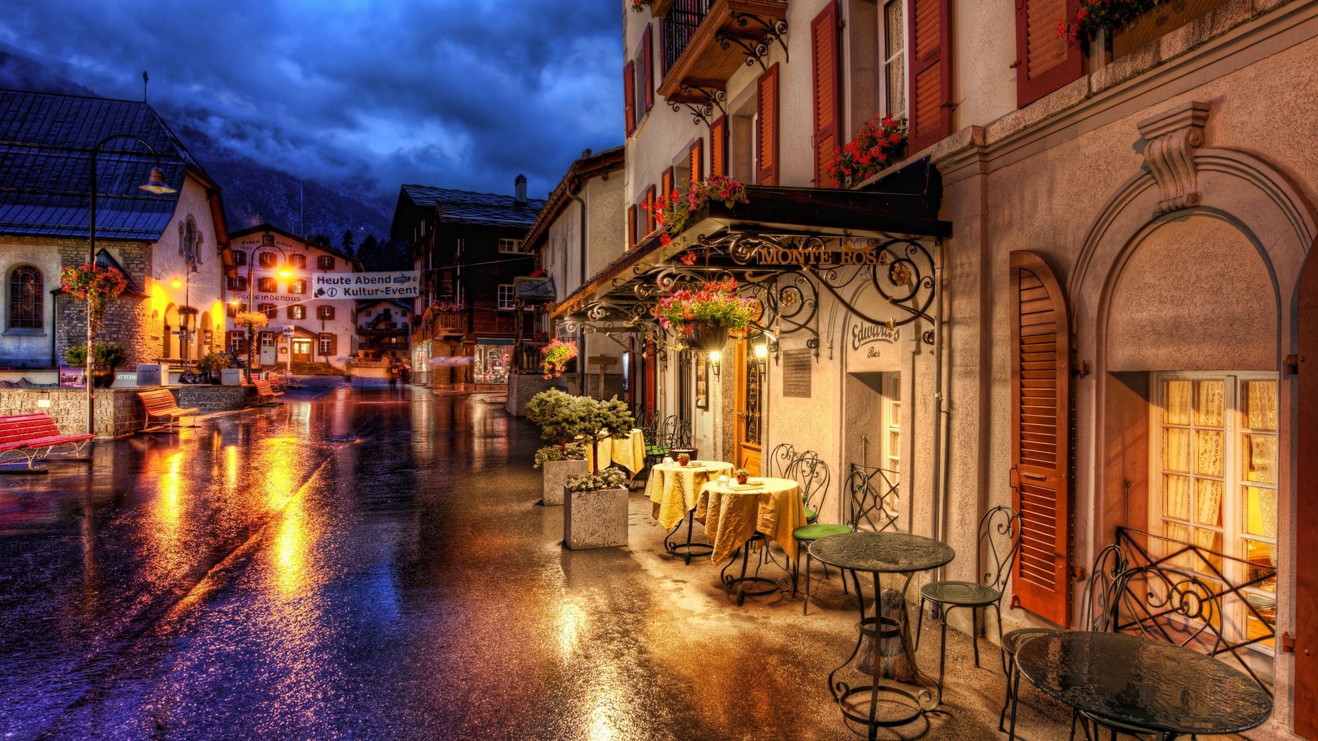 photography, hdr, shop, switzerland, town