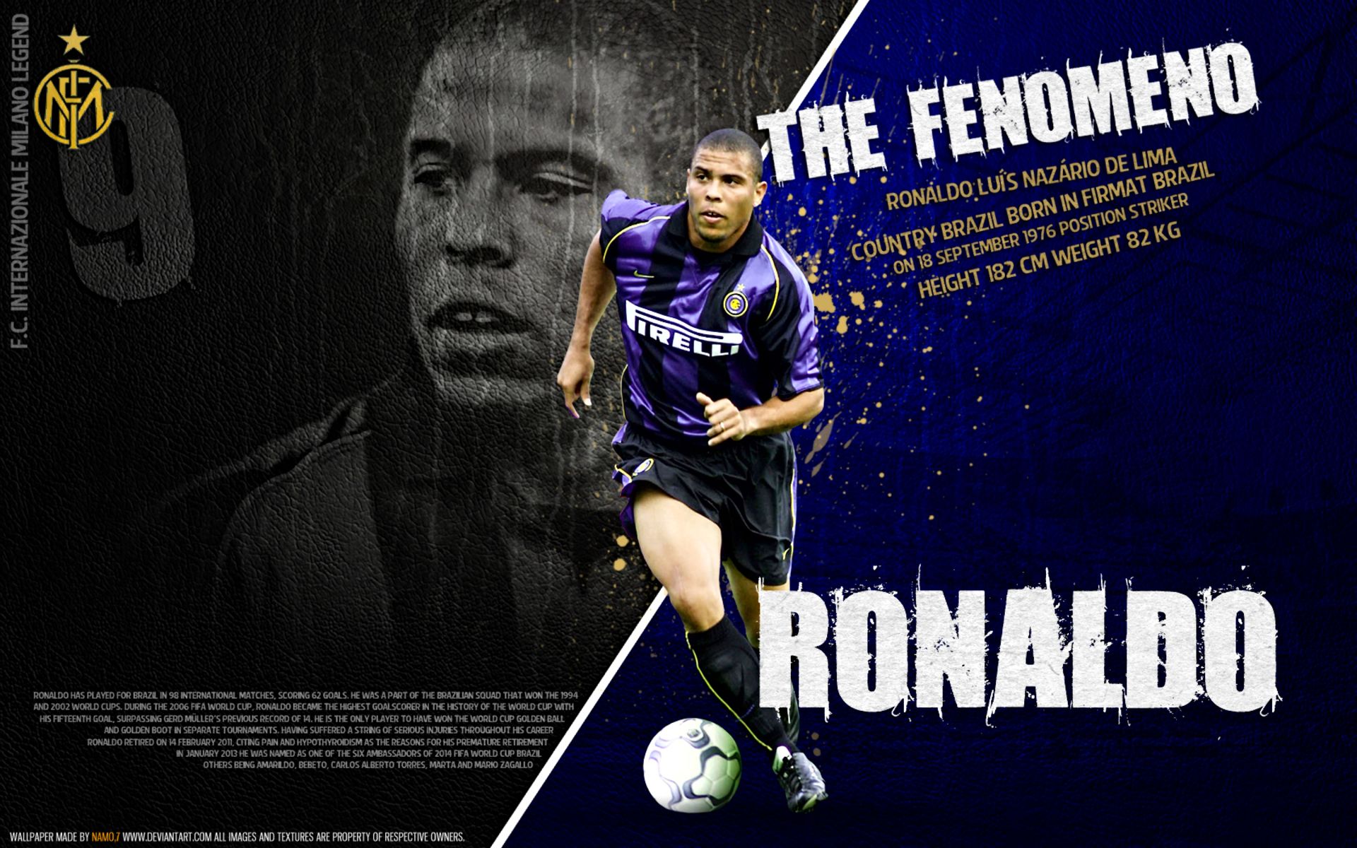 ronaldo el fenomeno wallpapers