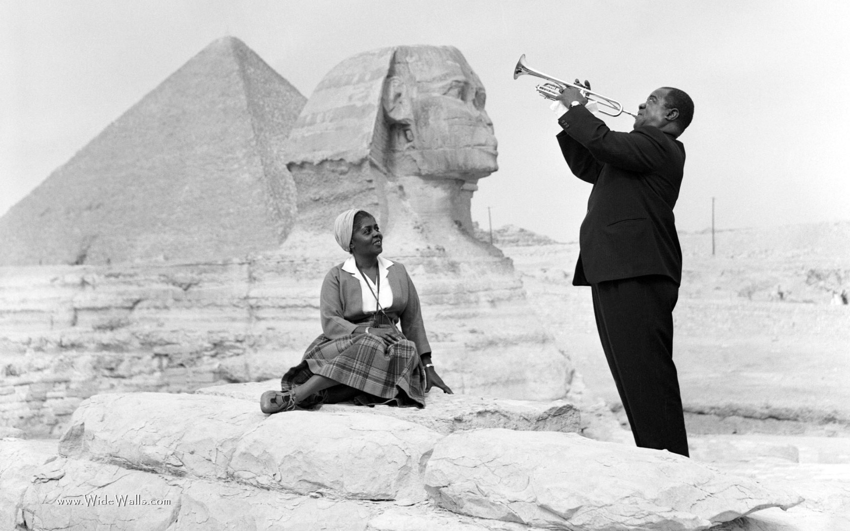 Download PC Wallpaper music, people, artists, men, louis armstrong, gray