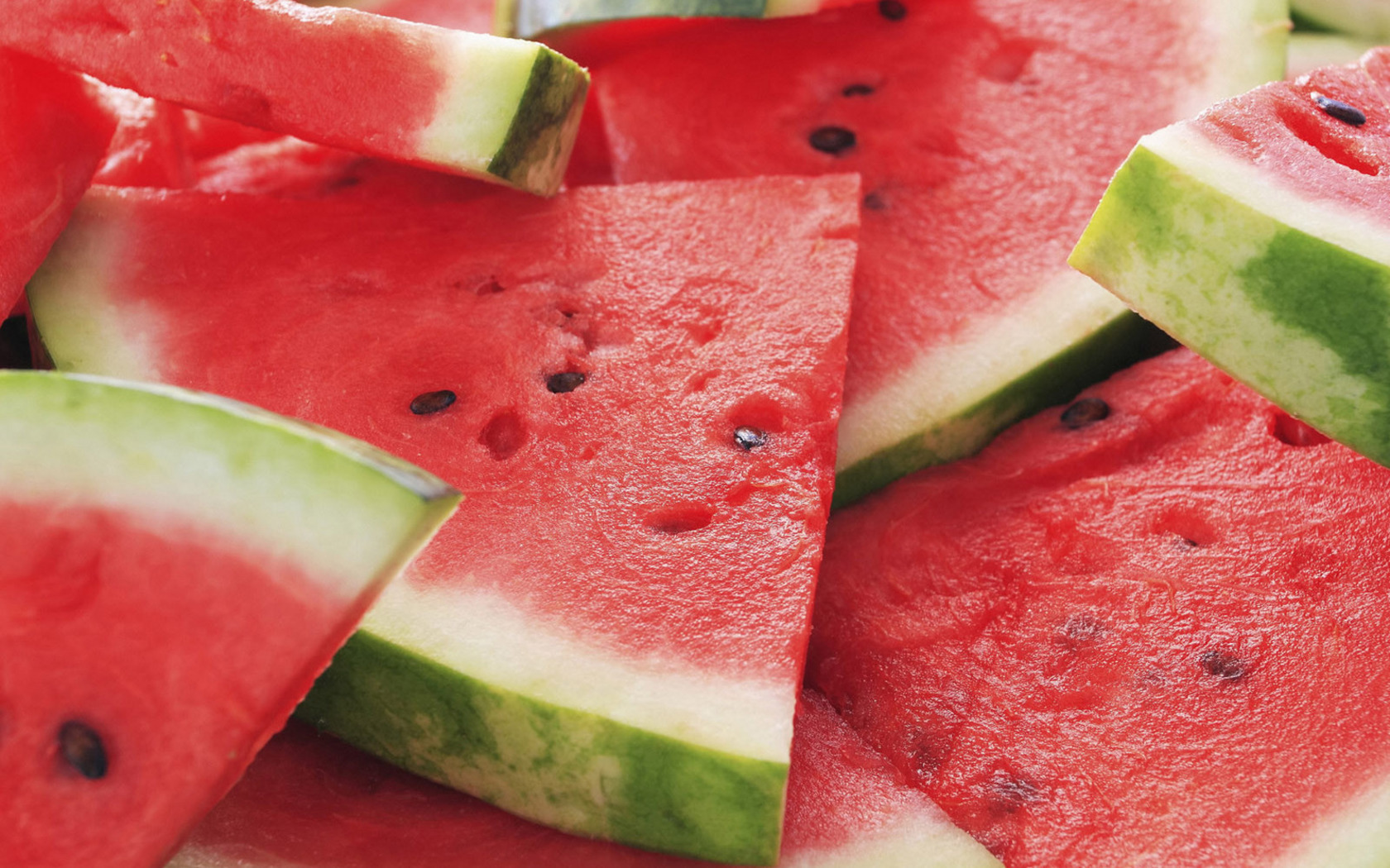 fruits, food, watermelons, red