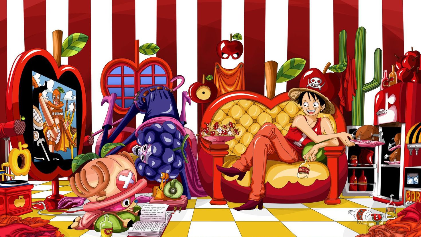 One piece фрукты