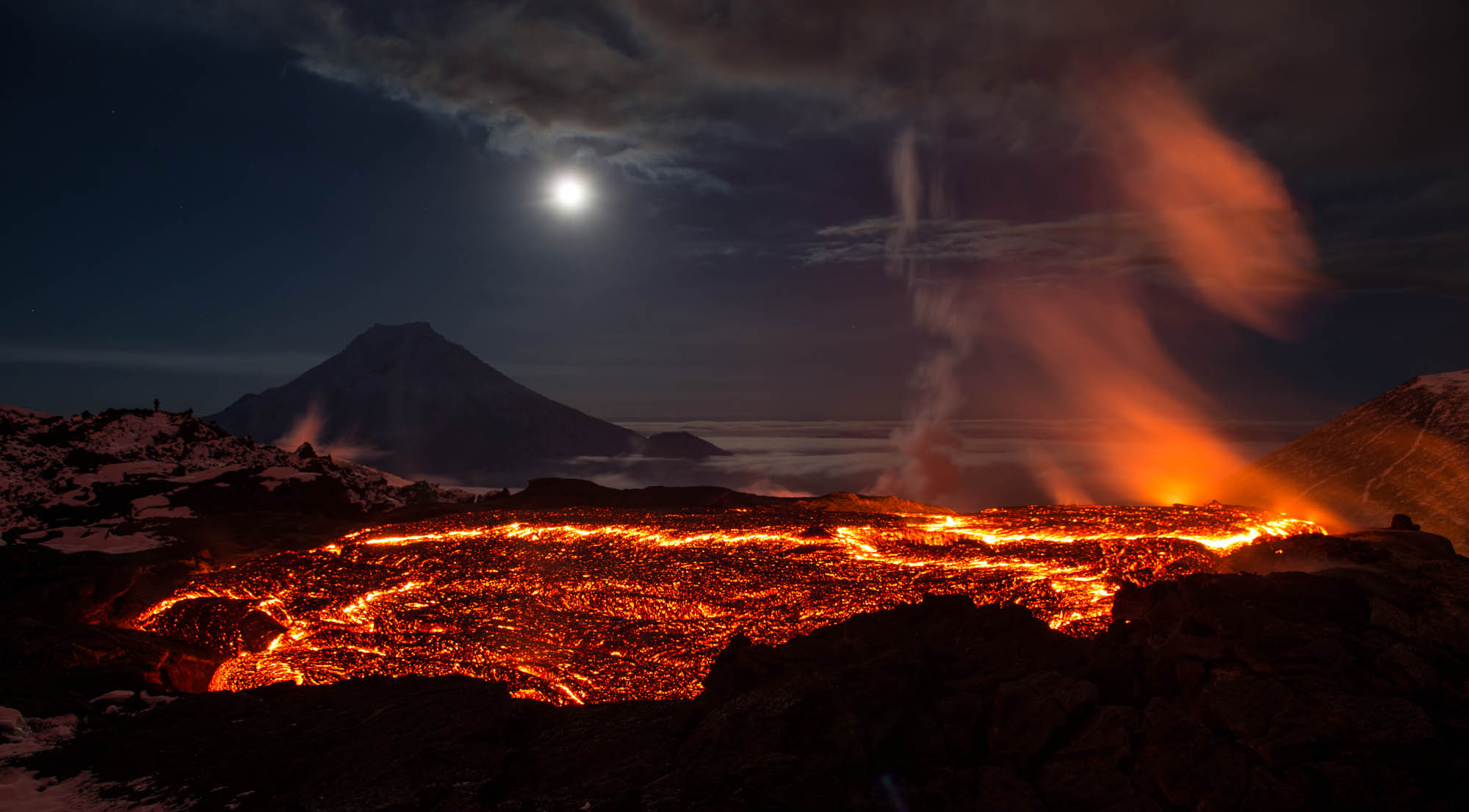 earth, volcano, volcanoes mobile wallpaper