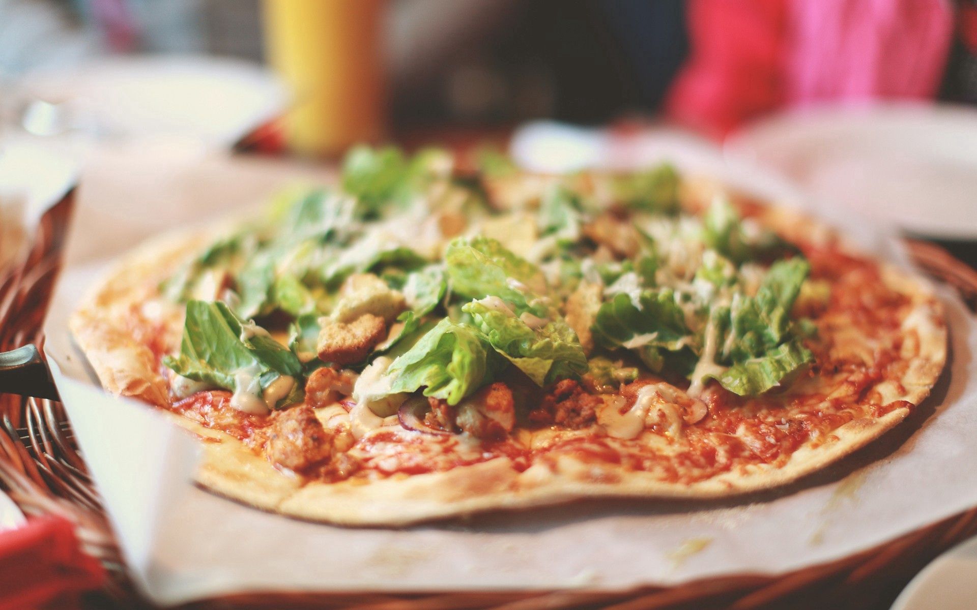 Handy-Wallpaper Lebensmittel, Gemüse, Soße, Sauce, Pizza kostenlos herunterladen.