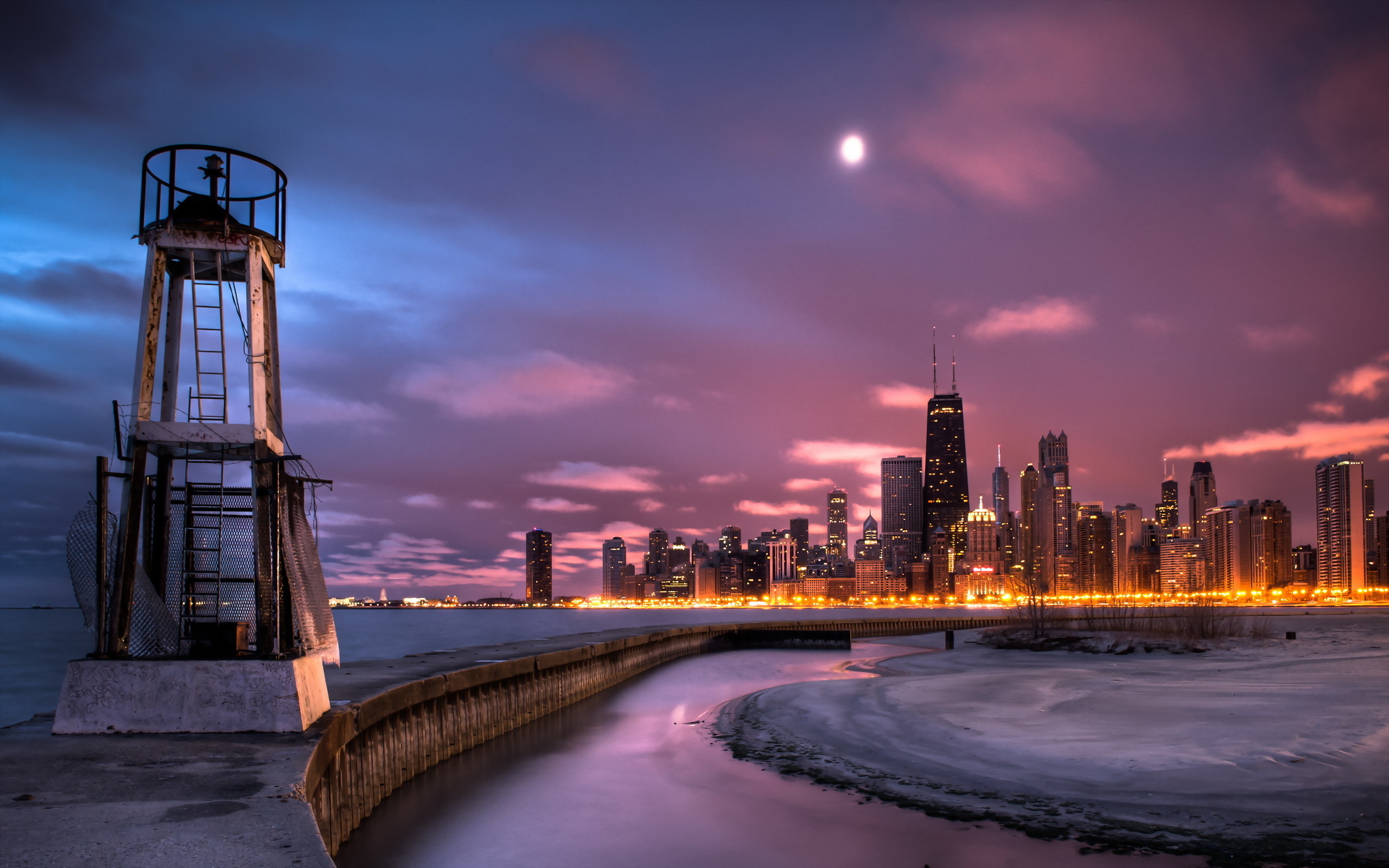 man made, chicago, illinois, cities Full HD