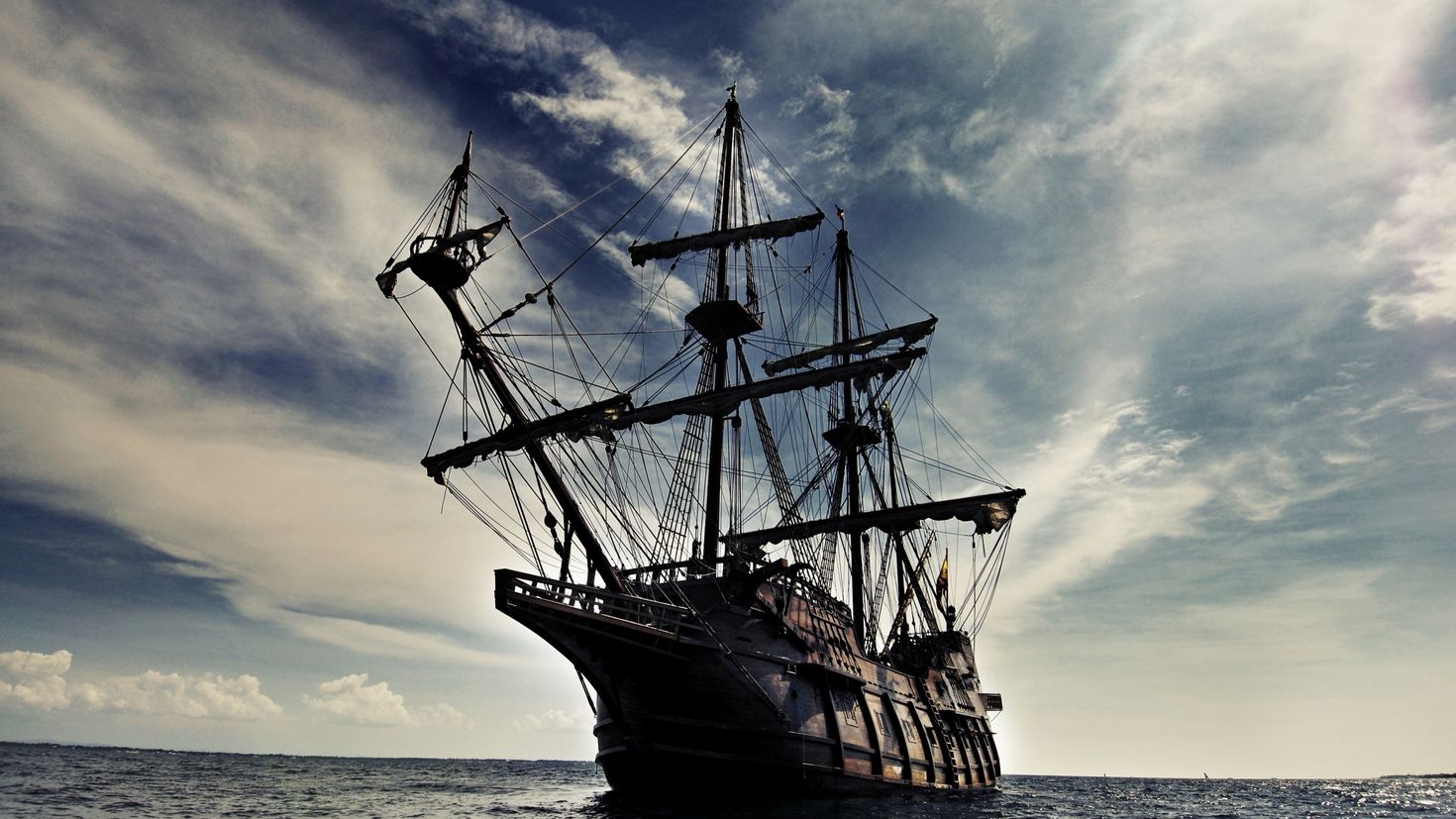 Парусные Галеон из пиратов Карибского моря