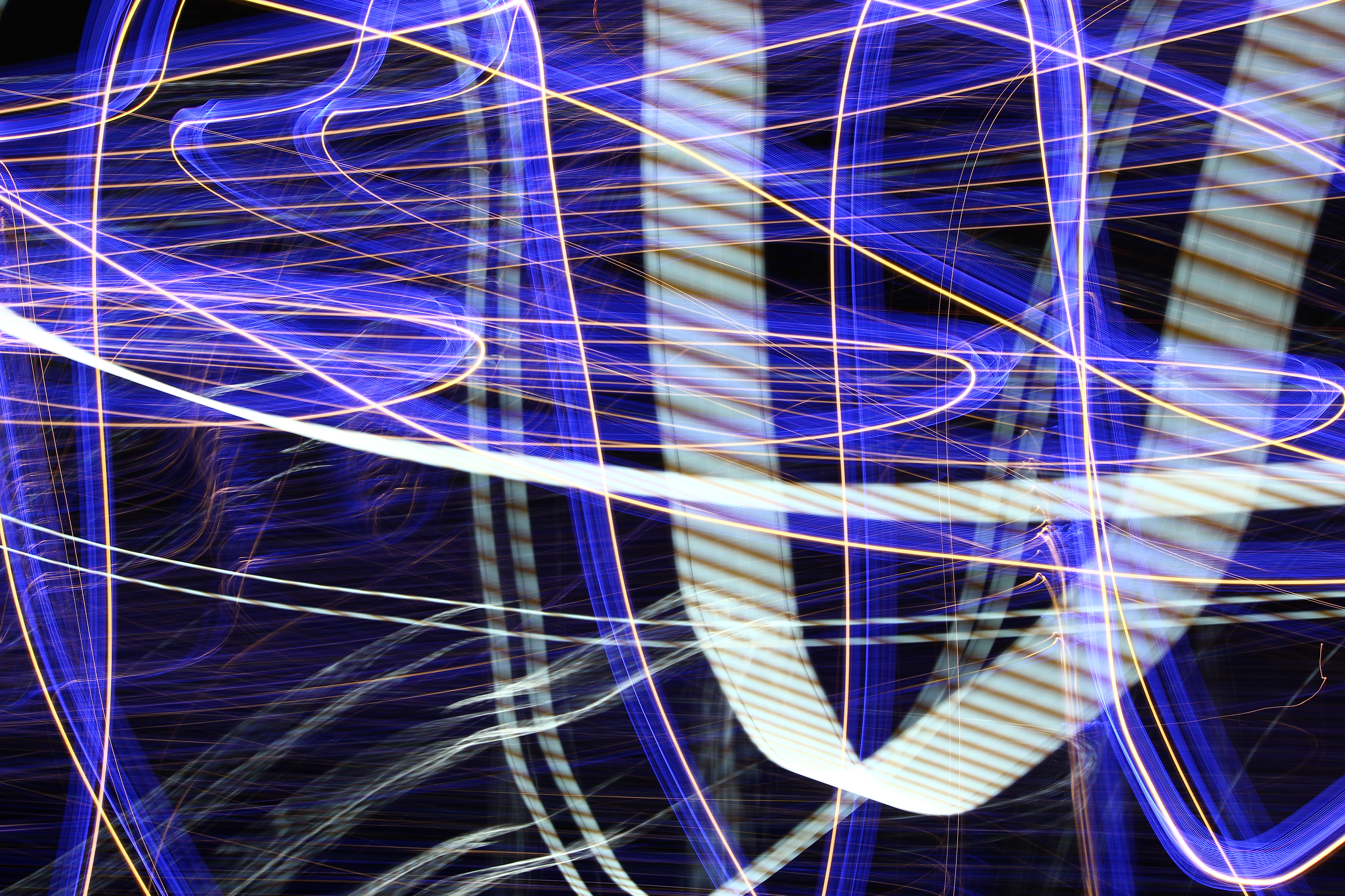 abstract, bright, lines, wavy, neon HD for desktop 1080p