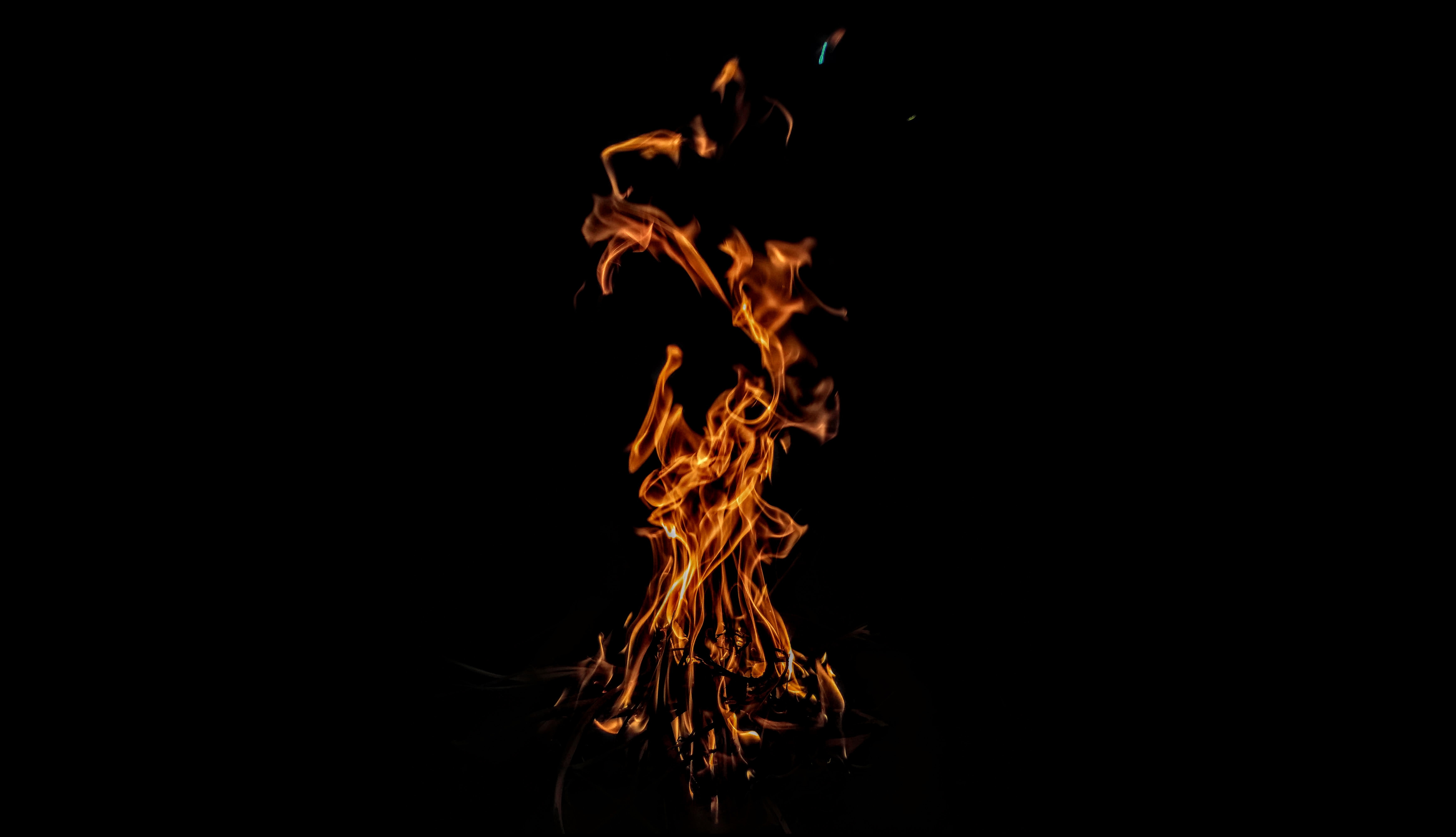 dark, fire, bonfire, flame, to burn, burn Full HD