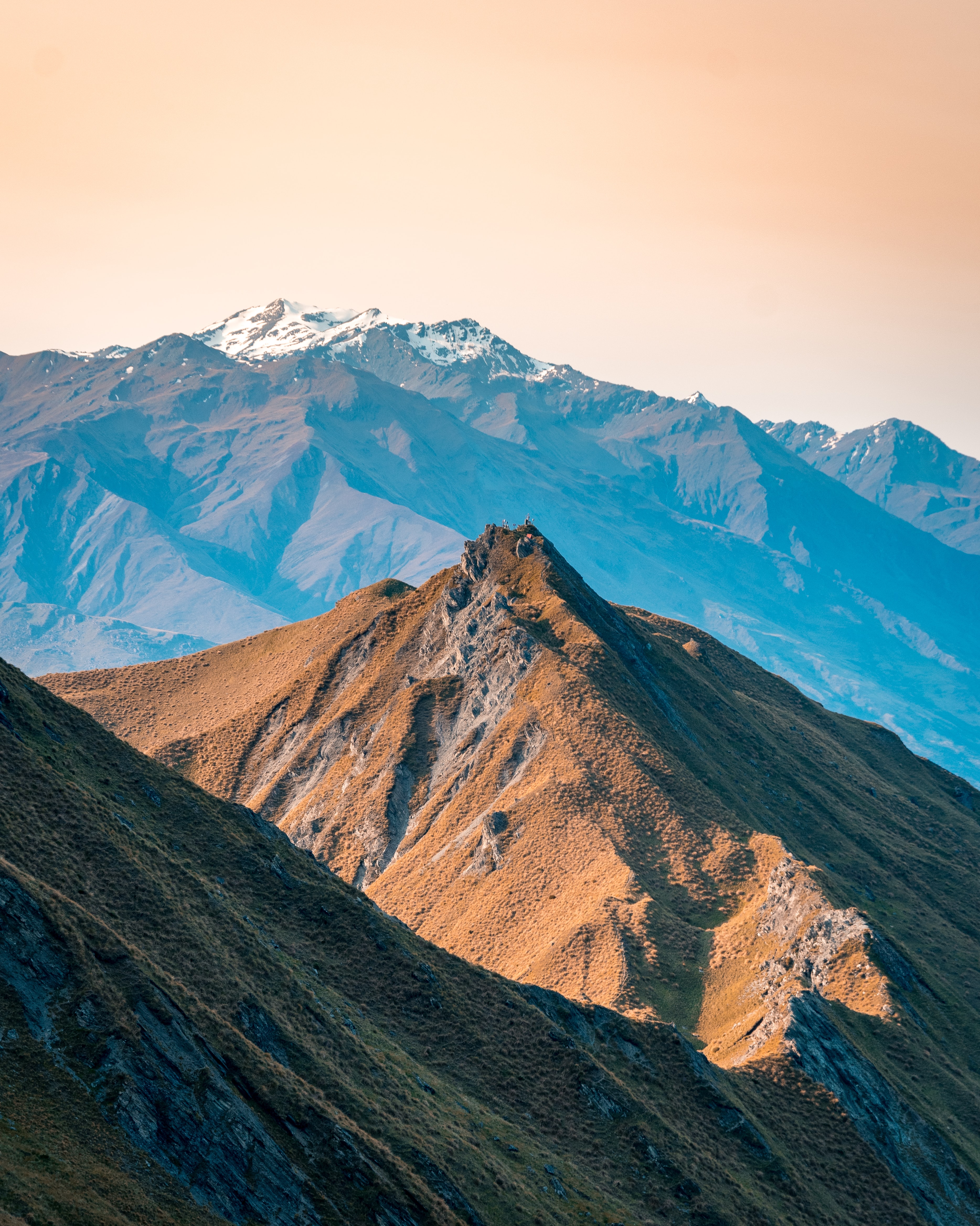 Download mobile wallpaper Vertex, Tops, Relief, Mountains, Nature, New Zealand for free.