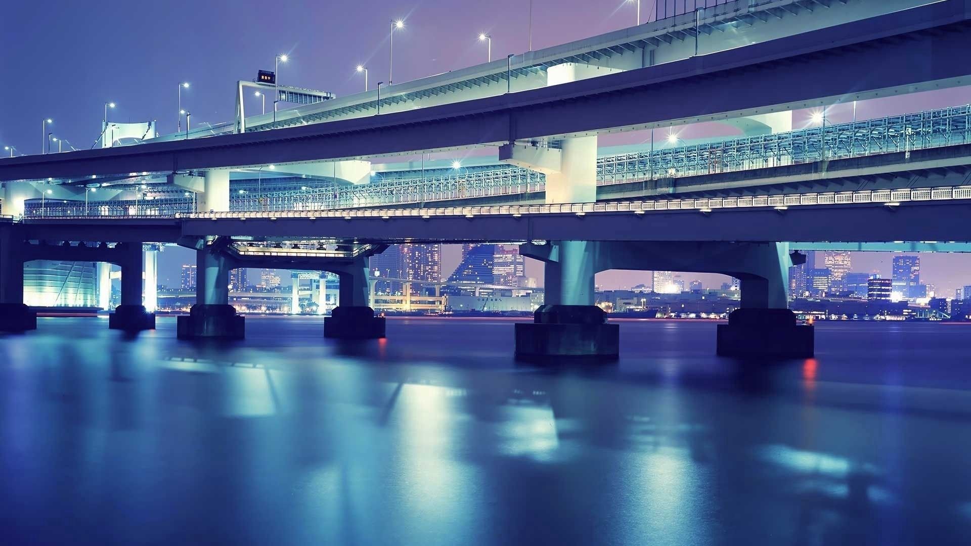 Скачать картинку Мост, Города, Красиво, Токио в телефон бесплатно.